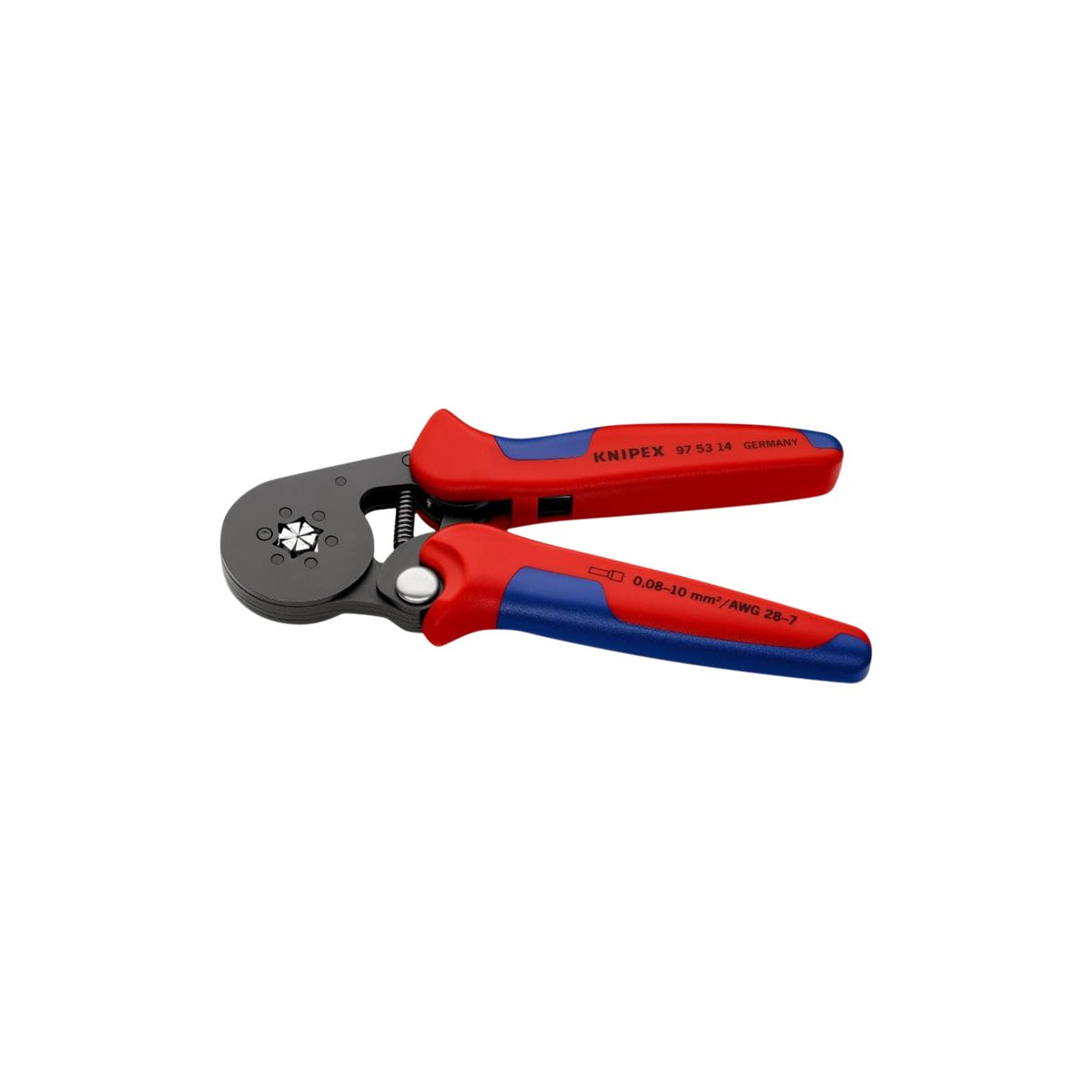 KNIPEX 97 53 14 Selbsteinstellende Crimpzange für Aderendhülsen 180 mm brüniert