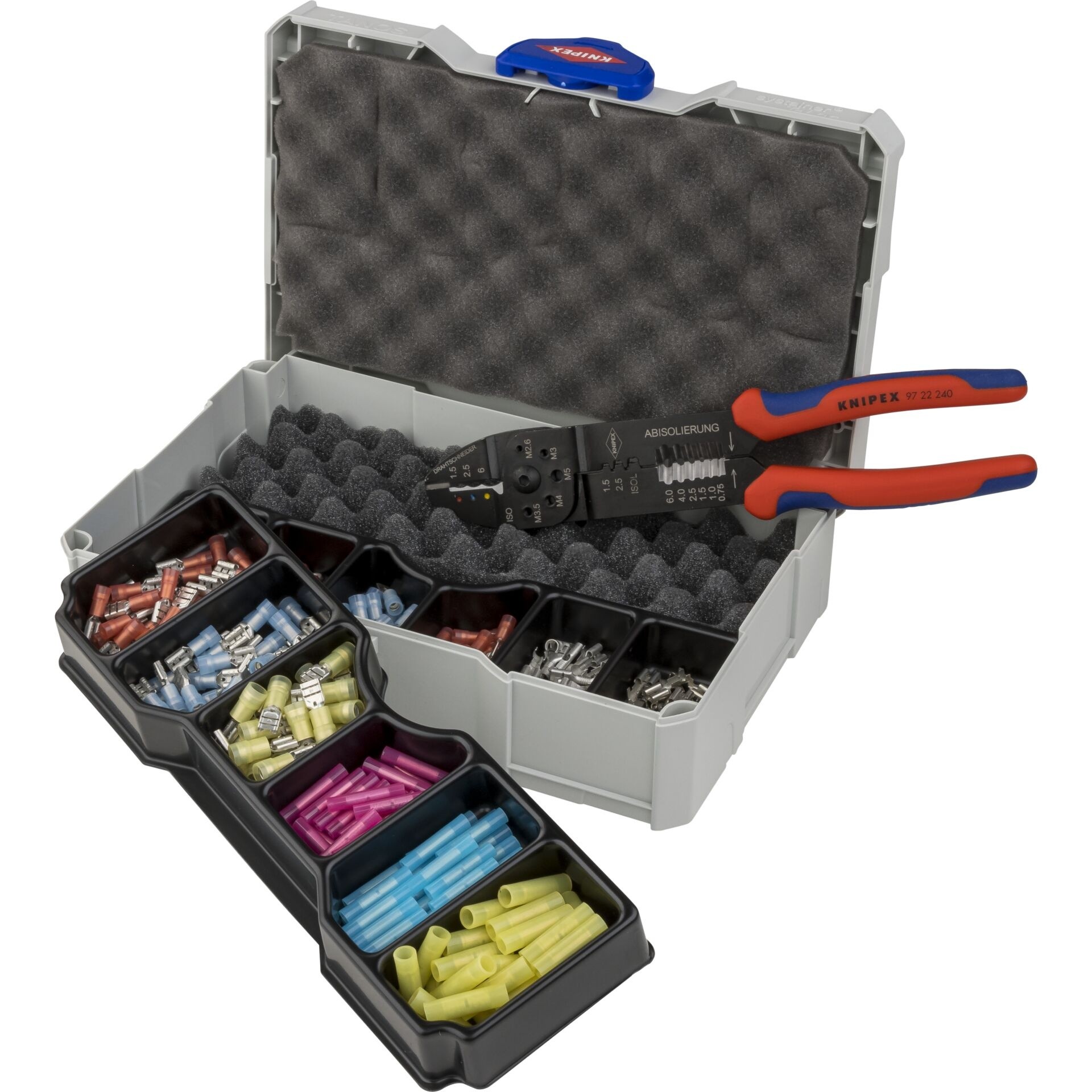 KNIPEX 97 90 25 Crimp-Sortiment für Kabelverbinder 13-teilig