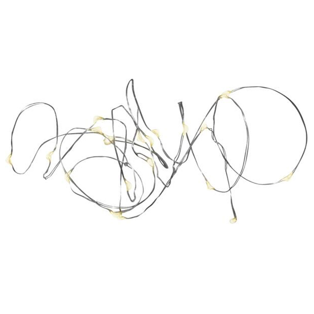 Konstsmide Micro LED Lichterkette bernstein/silber (1461-890)