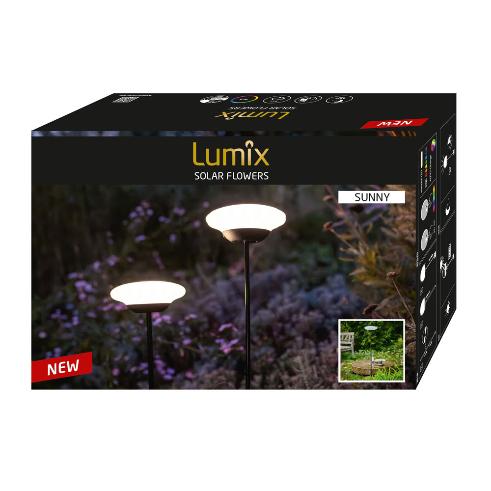 Krinner LUMIX Solar Flower Sunny