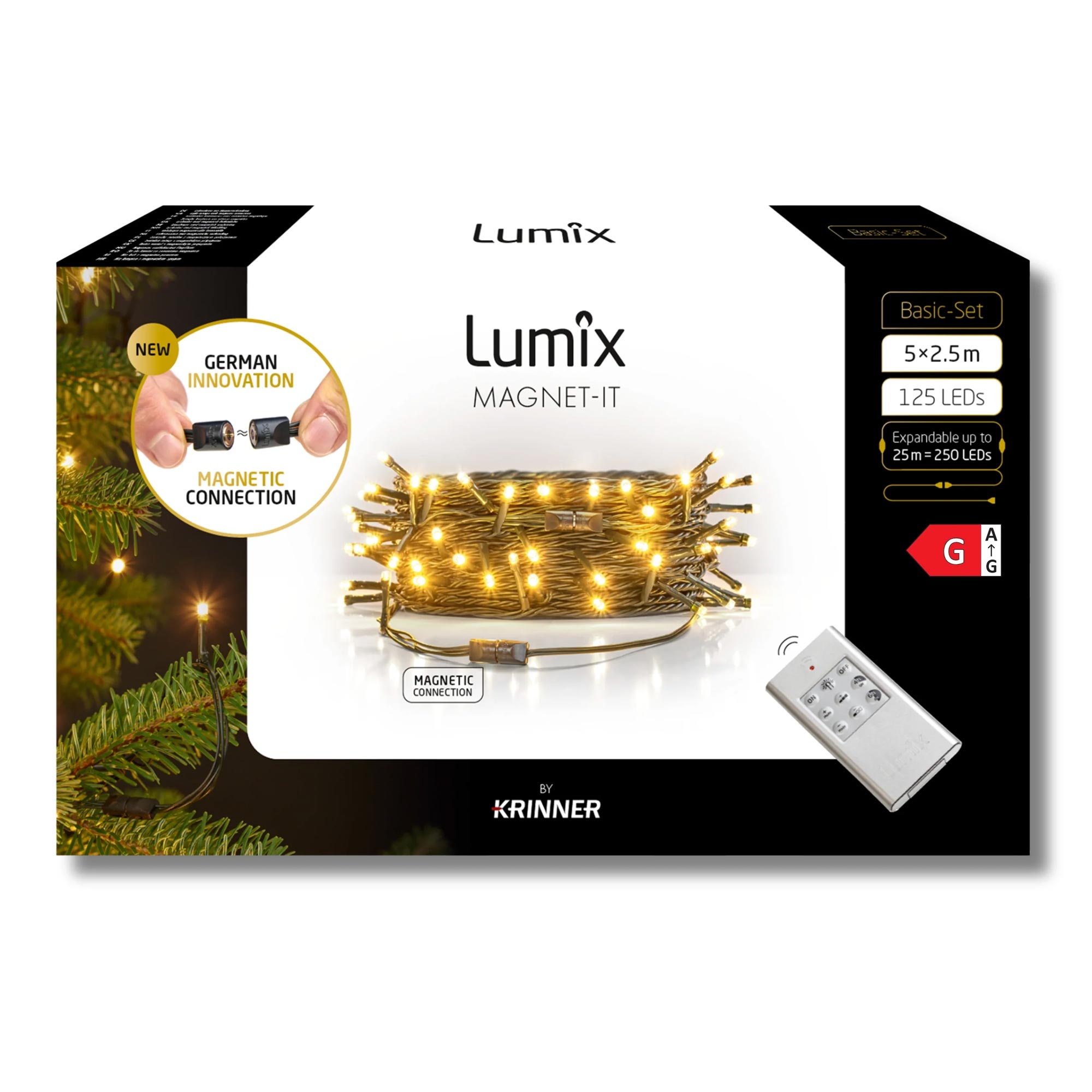 Krinner Lumix Magnet-it Basis-Set warm-weiß