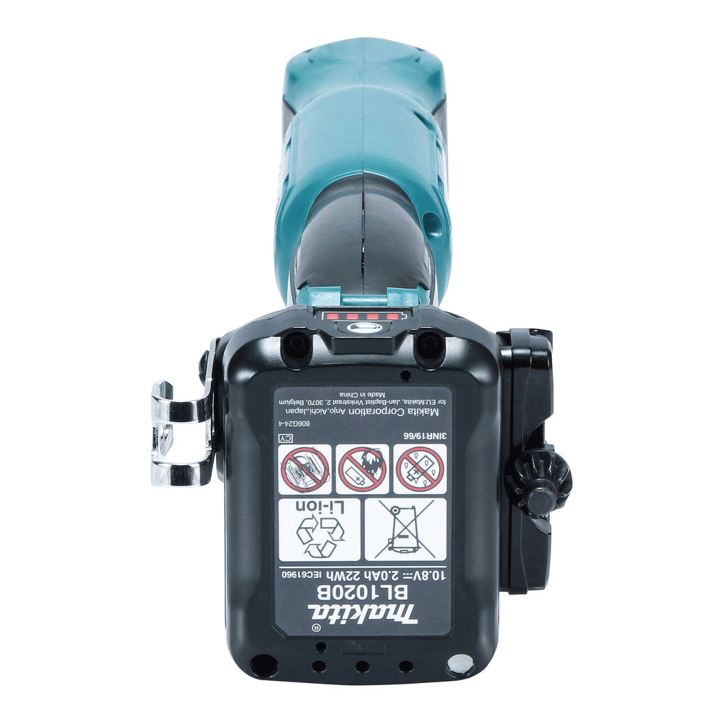 Makita DA332DSYJ Akku Winkelbohrmaschine, Ladegerät im Makpac, Petrol, mit 2x Akku 1,5 Ah