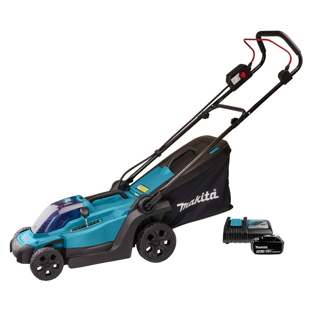 Makita DLM 330 RT Akku Rasenmäher 18 V 33 cm 30 l + 1x Akku 5,0 Ah + Ladegerät