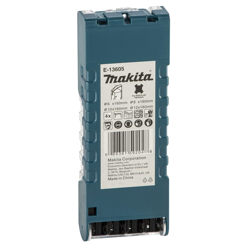 Makita E-13605 SDS-PLUS Steinbohrer-Set 4tlg.