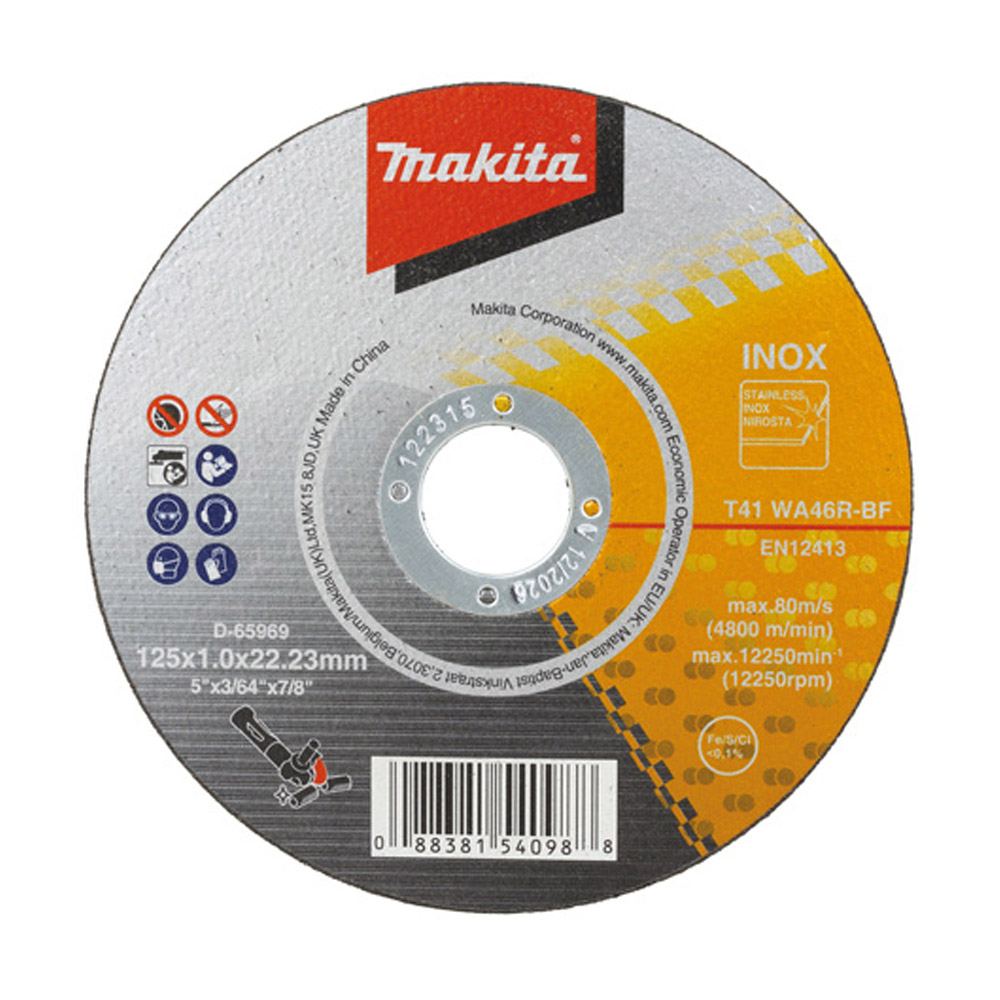 Makita INOX Trennscheiben 125mm 50 Stück für Winkelschleifer