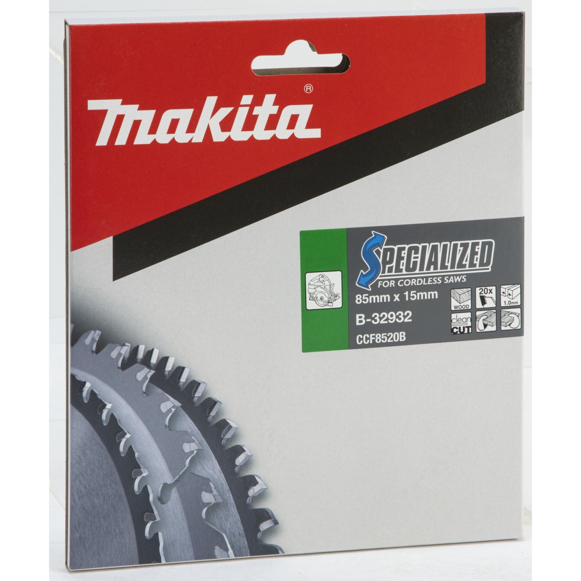 Makita Specialized Kreissägeblatt 85 x 15mm 20 Zähne