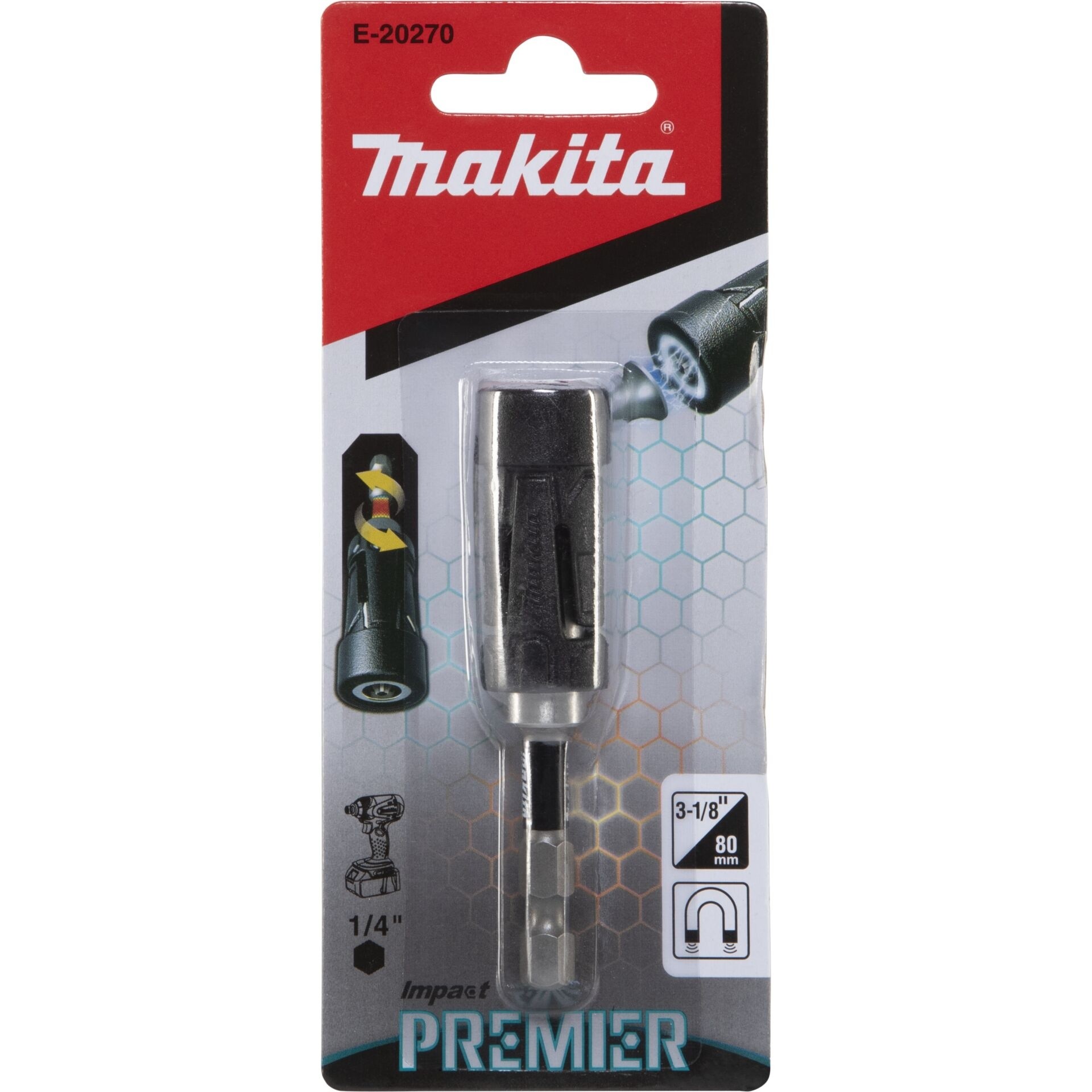 Makita E-20270 Impact Premier Torsion Ultra Mag Bithalter 1/4 Zoll