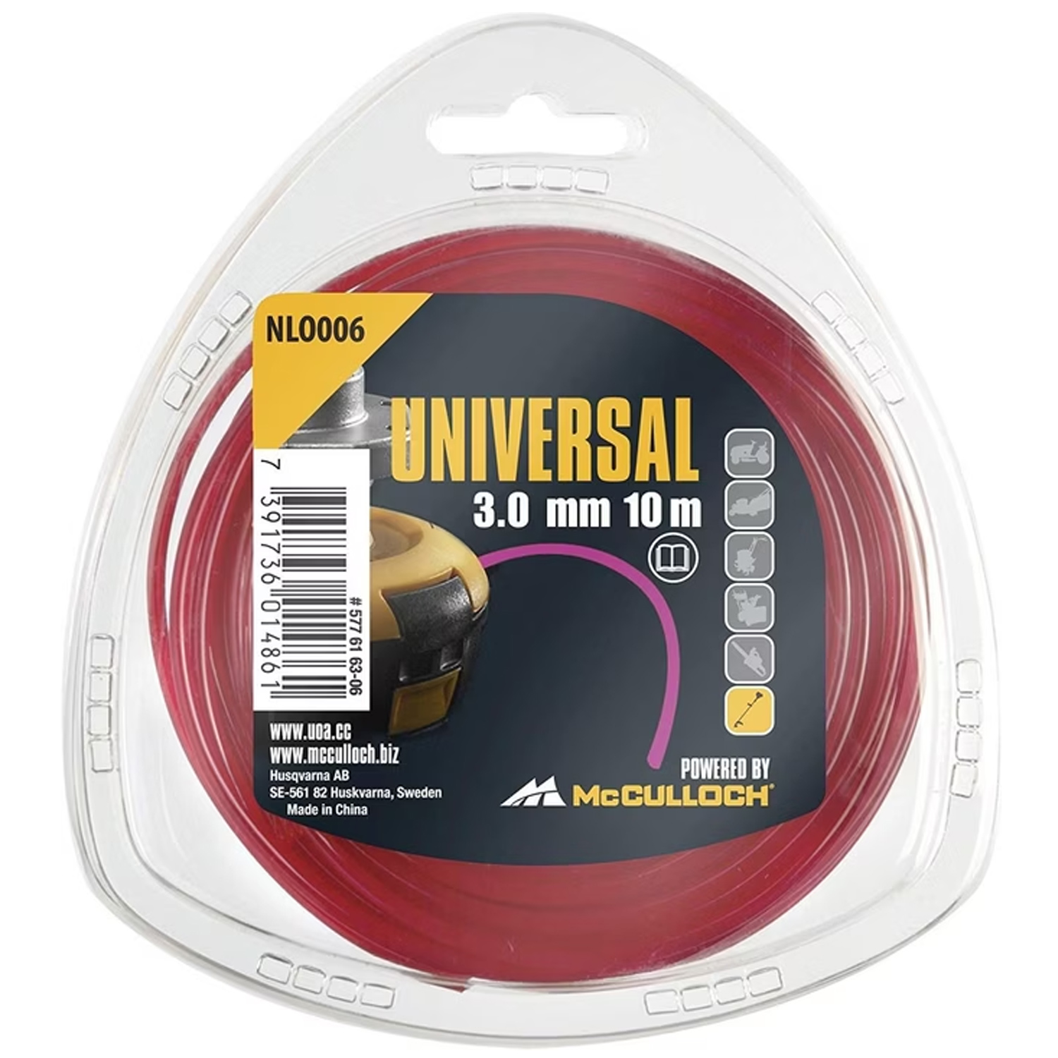 McCulloch Universal NLO006 Trimmerfaden 3,0mm x 10m