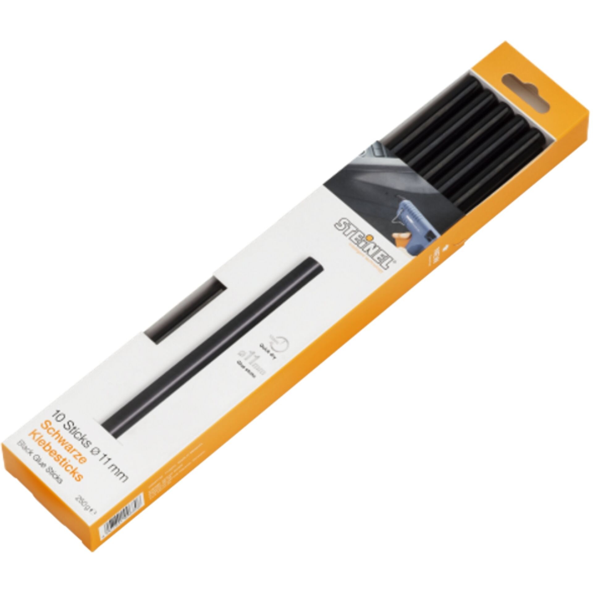 Steinel Heißklebesticks 11mm 250g 10 Stück schwarz