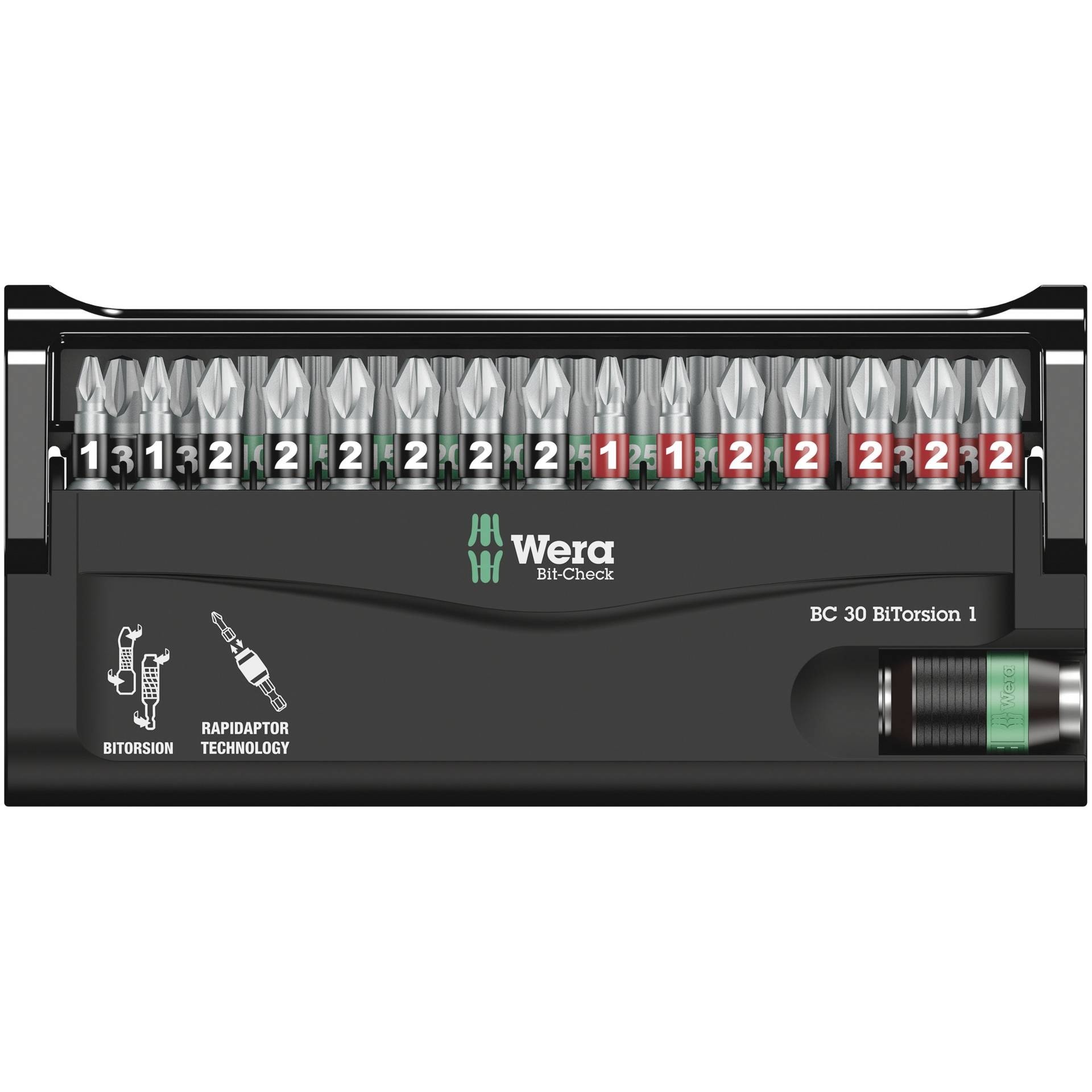 Wera Bit-Check BiTorsion 1 05057430001 Bit-Set 30-teilig