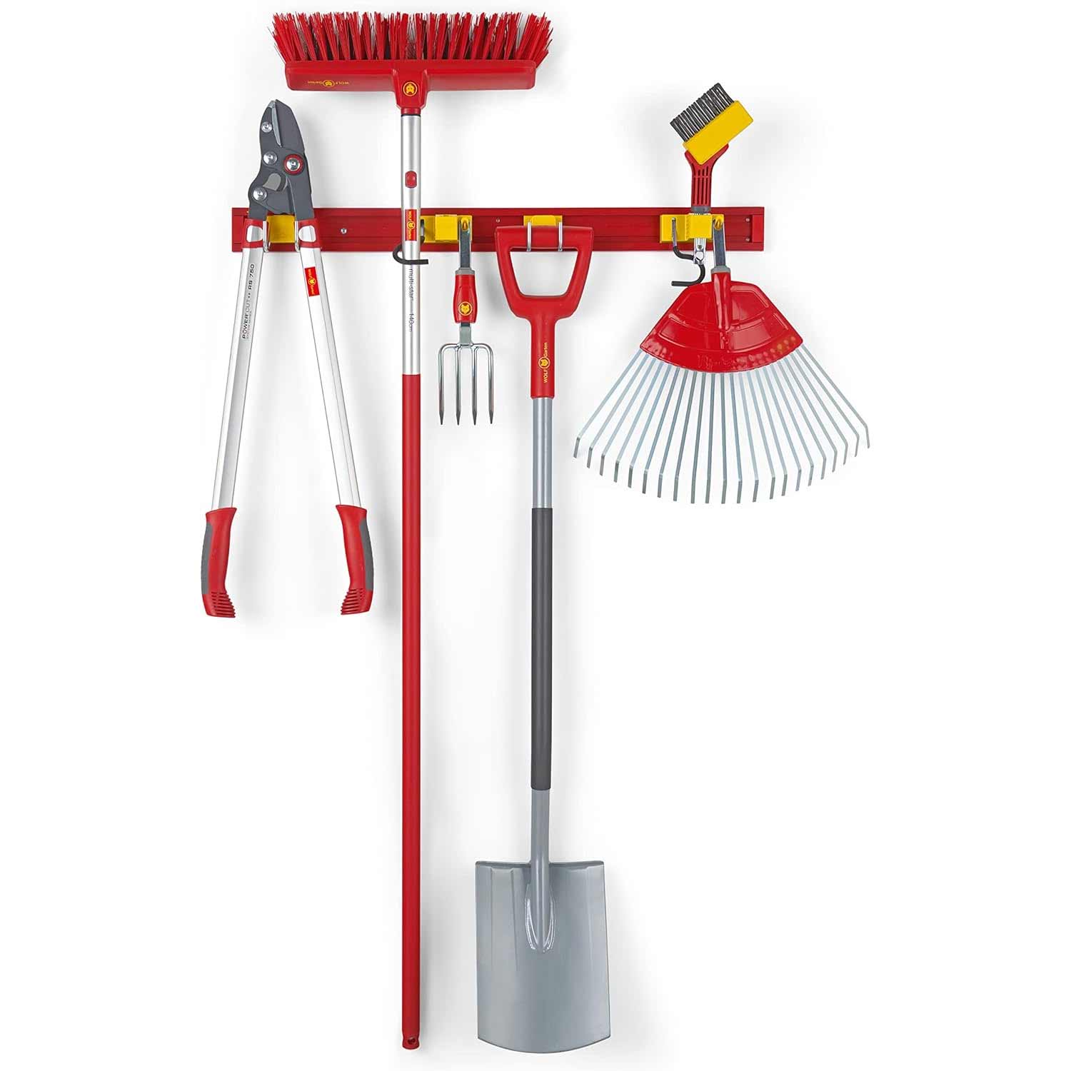 WOLF-Garten UM-M multi-star Ordnungsschiene rot/gelb