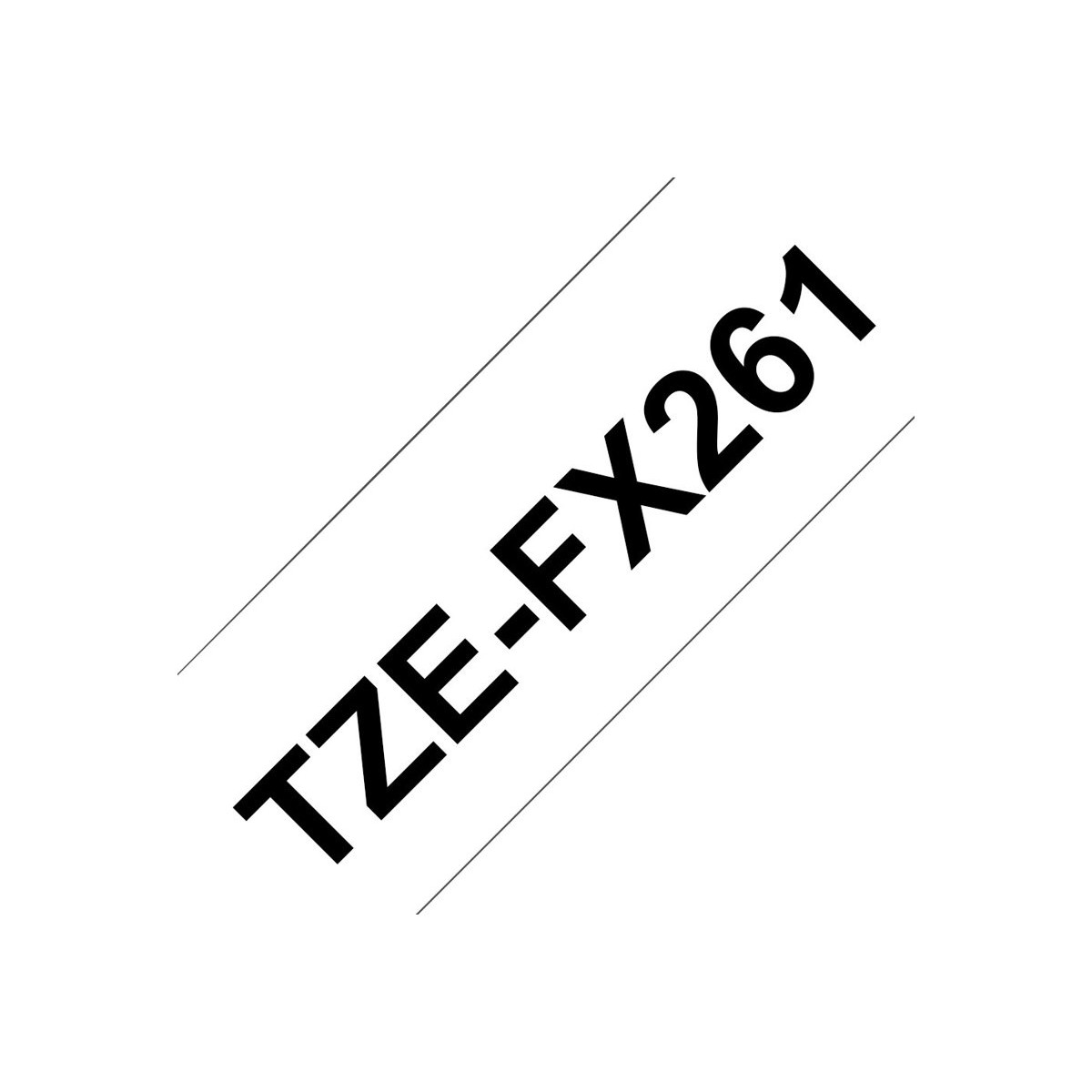 Brother TZe-FX261 36mm Schriftband schwarz/weiß