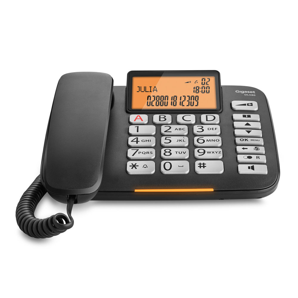 Gigaset DL580 Seniorentelefon schwarz