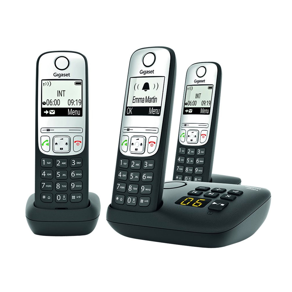 Gigaset A690A Trio Telefon schwarz