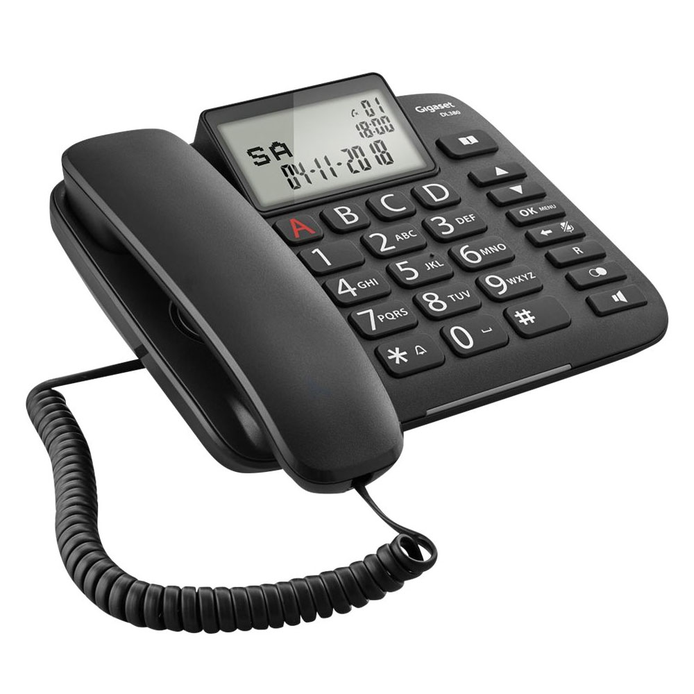 Gigaset DL380 Telefon schwarz