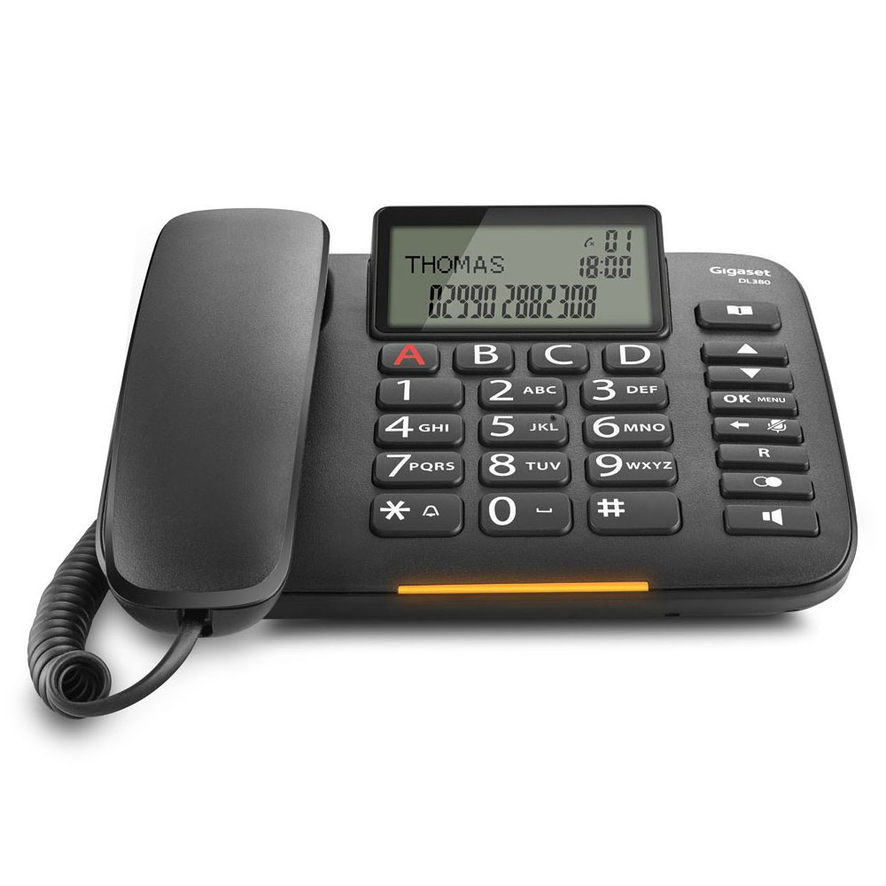 Gigaset DL380 Telefon schwarz
