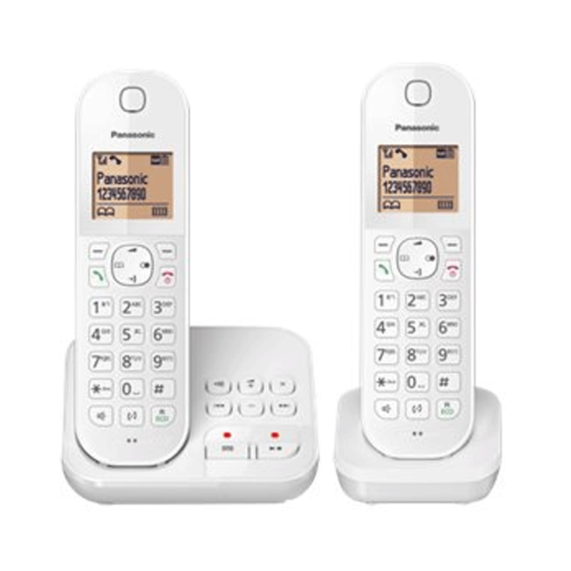 Panasonic KX-TGC 422 GW schnurloses Telefon mit Anrufbeantworter weiß