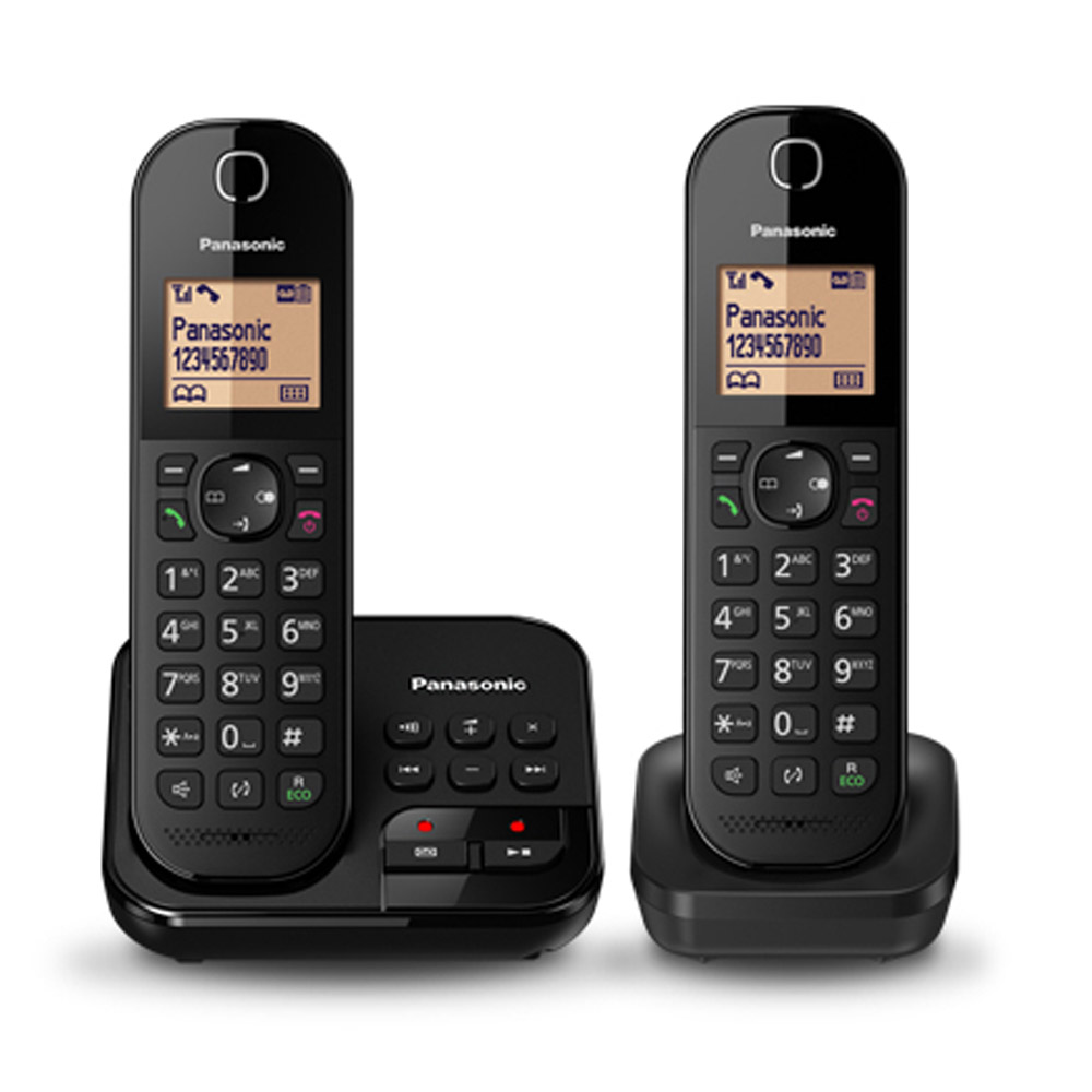 Panasonic KX-TGC422GB Schnurlostelefon mit Anrufbeantworter schwarz (2. Wahl)