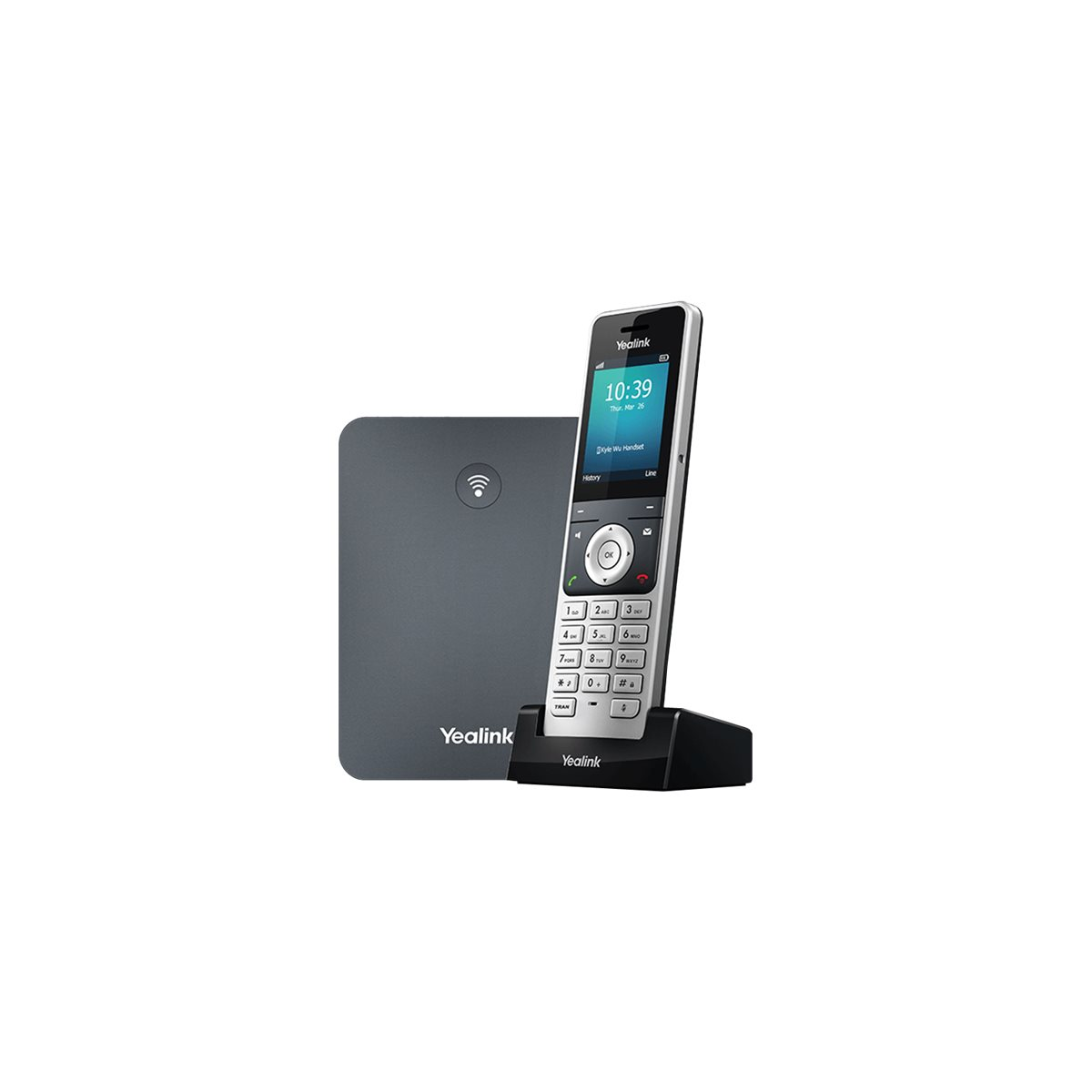 Yealink W76P DECT IP Telefonsystem schwarz/silber (2. Wahl)
