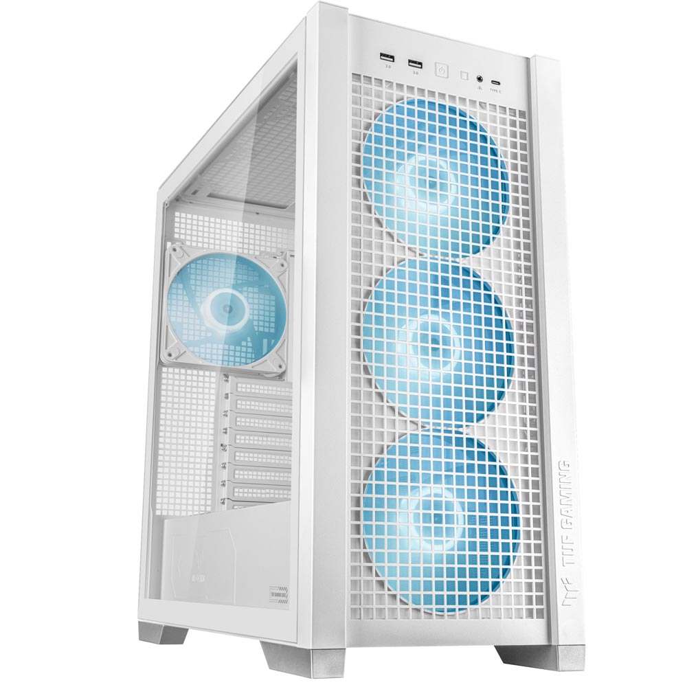 Asus TUF Gaming GT302 ARGB Mid-Tower-ATX-Gehäuse weiß