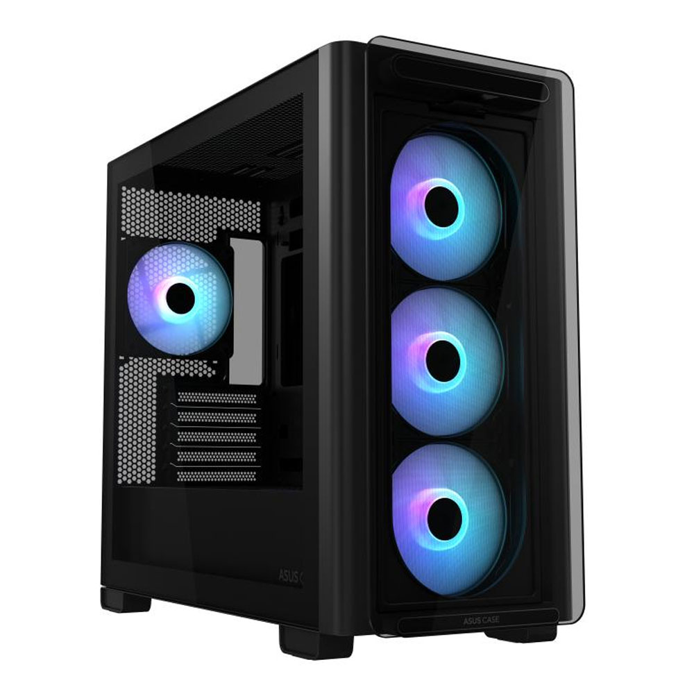 Asus A23 Plus TG ARGB microATX PC Gehäuse schwarz (2. Wahl)