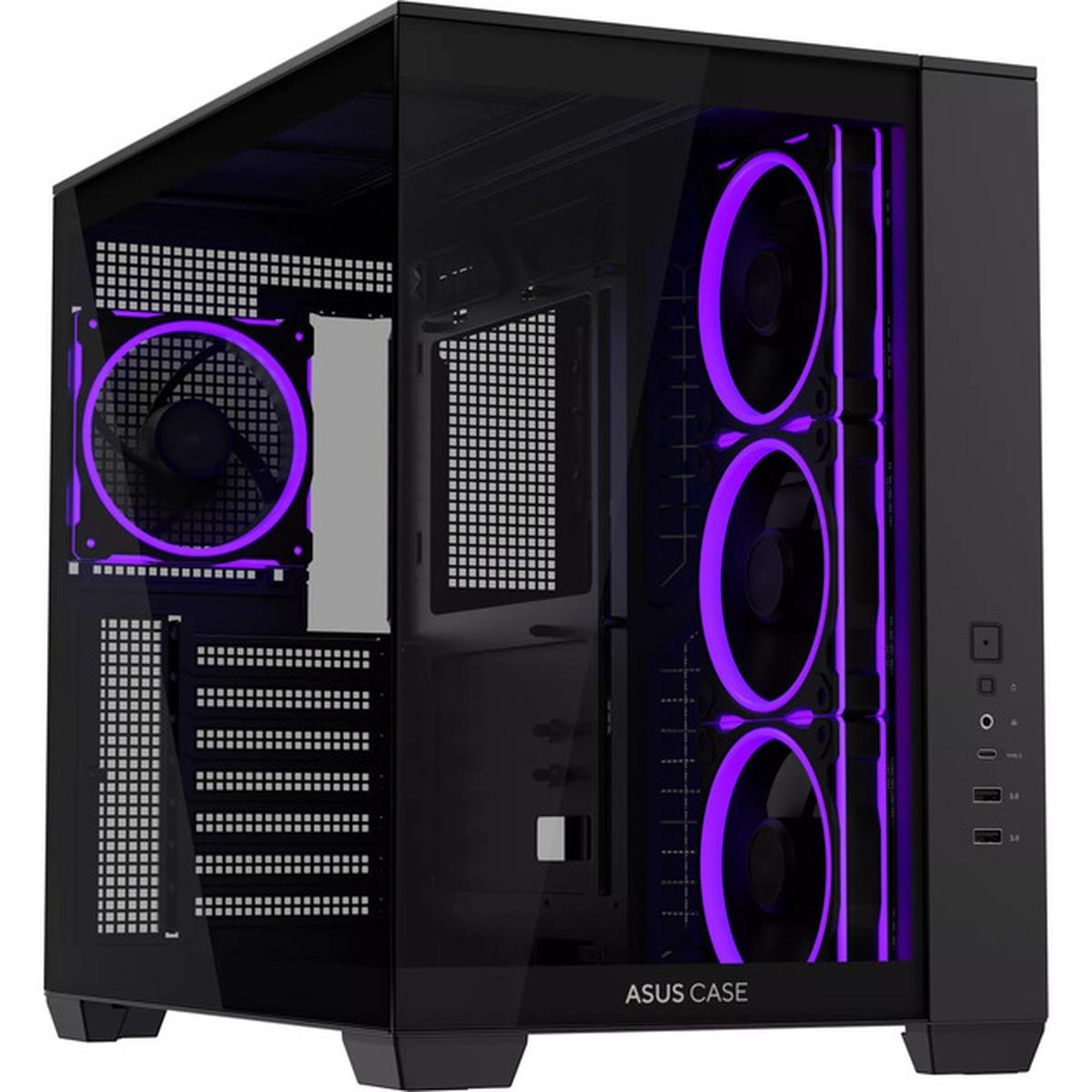 Asus A32 Plus TG ARGB ATX PC-Gehäuse schwarz