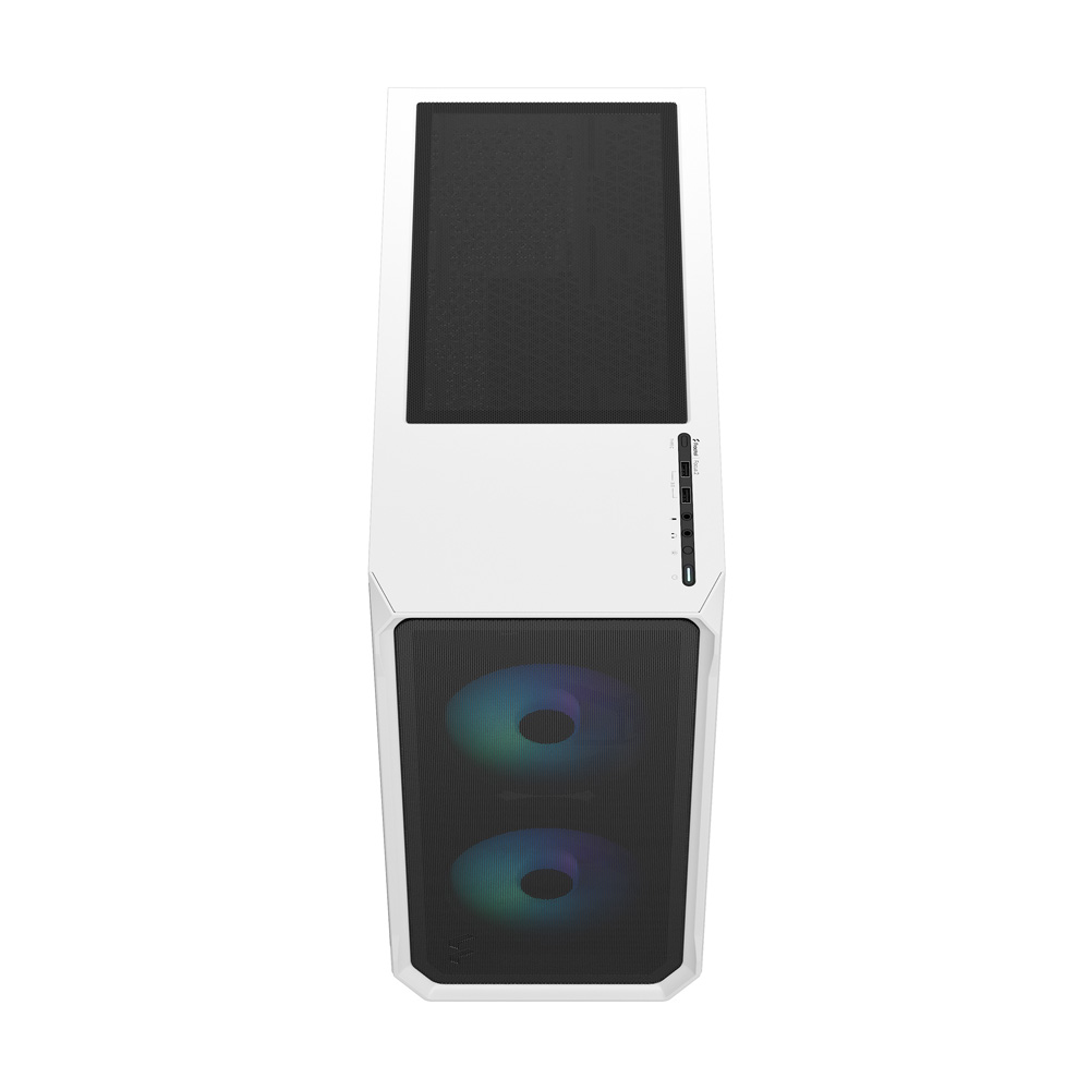 Fractal Design Focus 2 RGB White Tempered Glass Clear Tint ATX PC-Gehäuse
