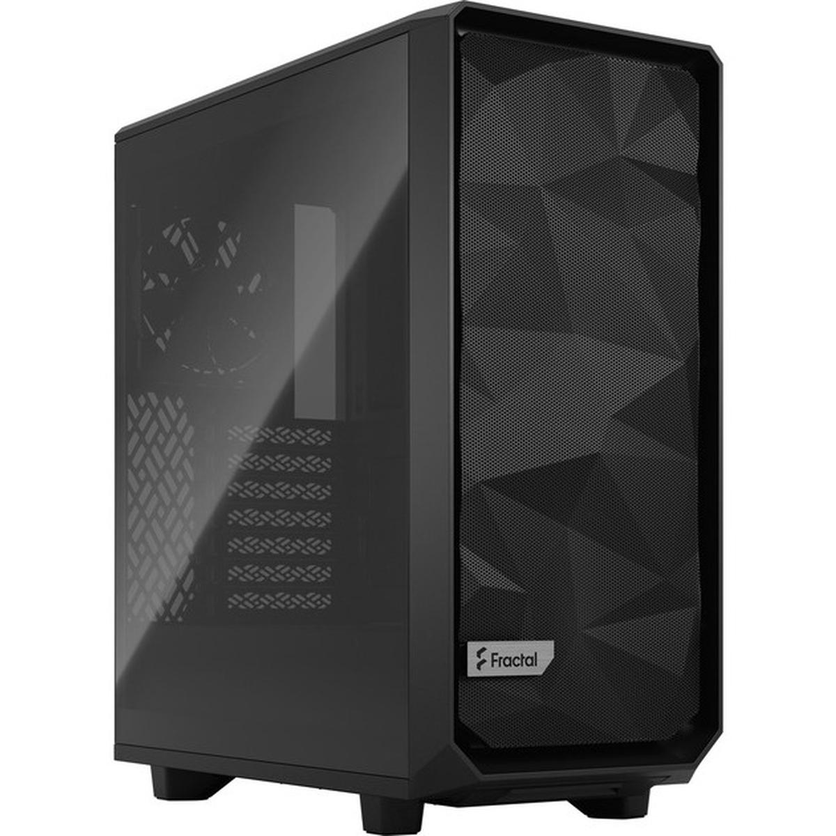 Fractal Design Meshify 2 Compact TG Light Tint Gaming Gehäuse schwarz
