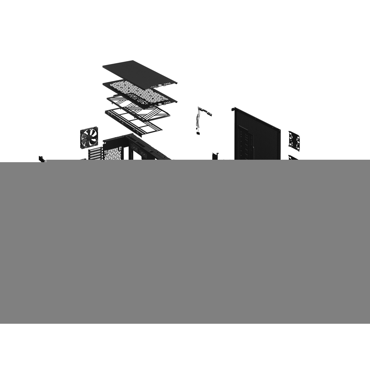 Fractal Design Define 7 XL Black TG Dark PC-Gehäuse schwarz