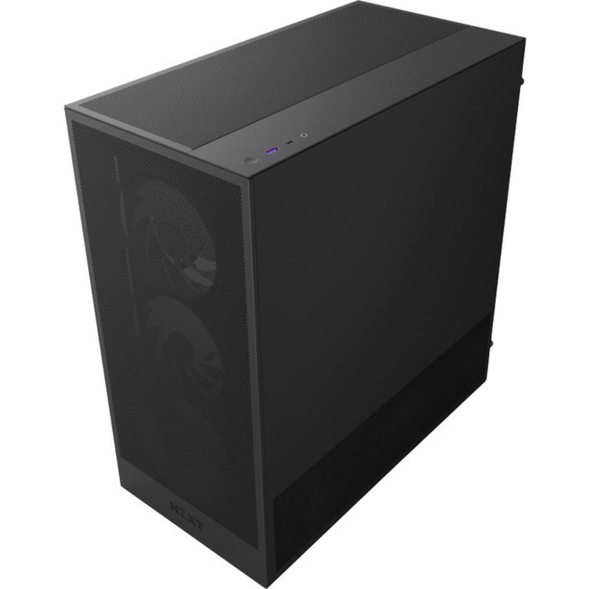 NZXT H5 Flow RGB Compact ATX Mid-Tower Gaming-Gehäuse schwarz
