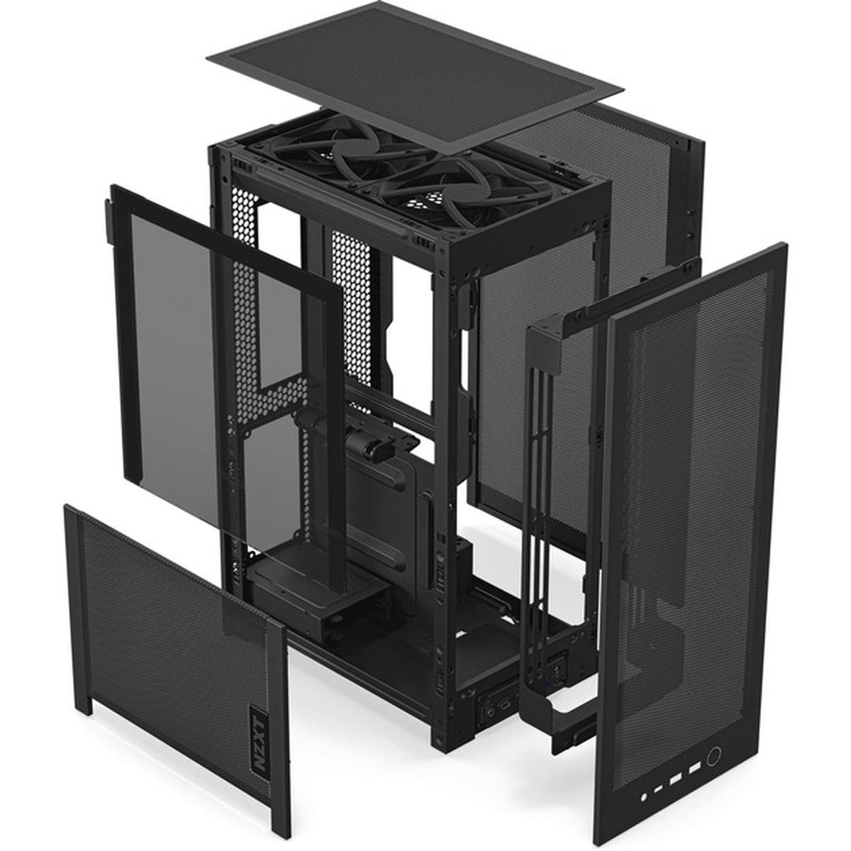 NZXT H2 Flow Mini-ITX PC-Gehäuse schwarz