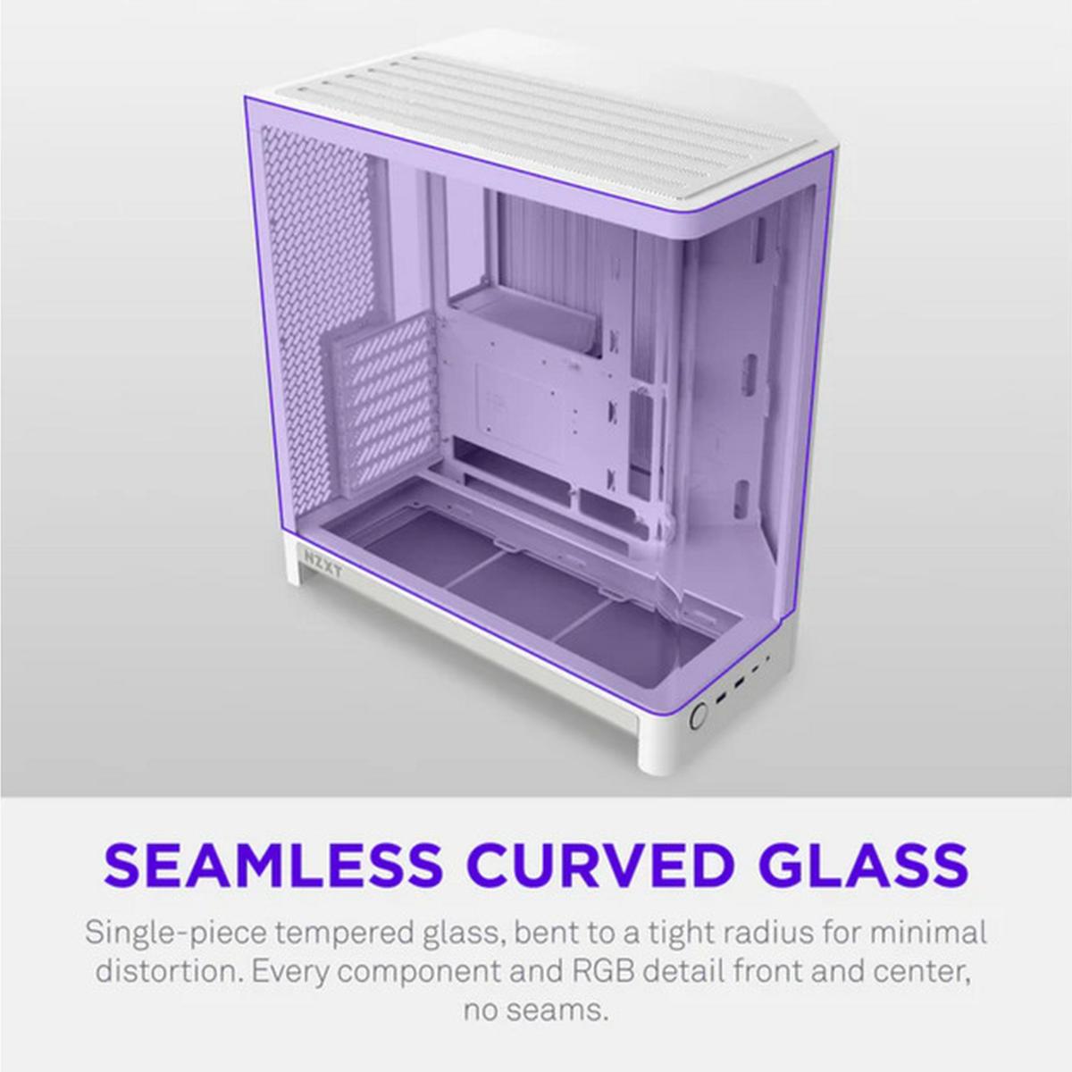 NZXT H6 2026 Airflow ATX Midi-Tower Gaming-Gehäuse weiß