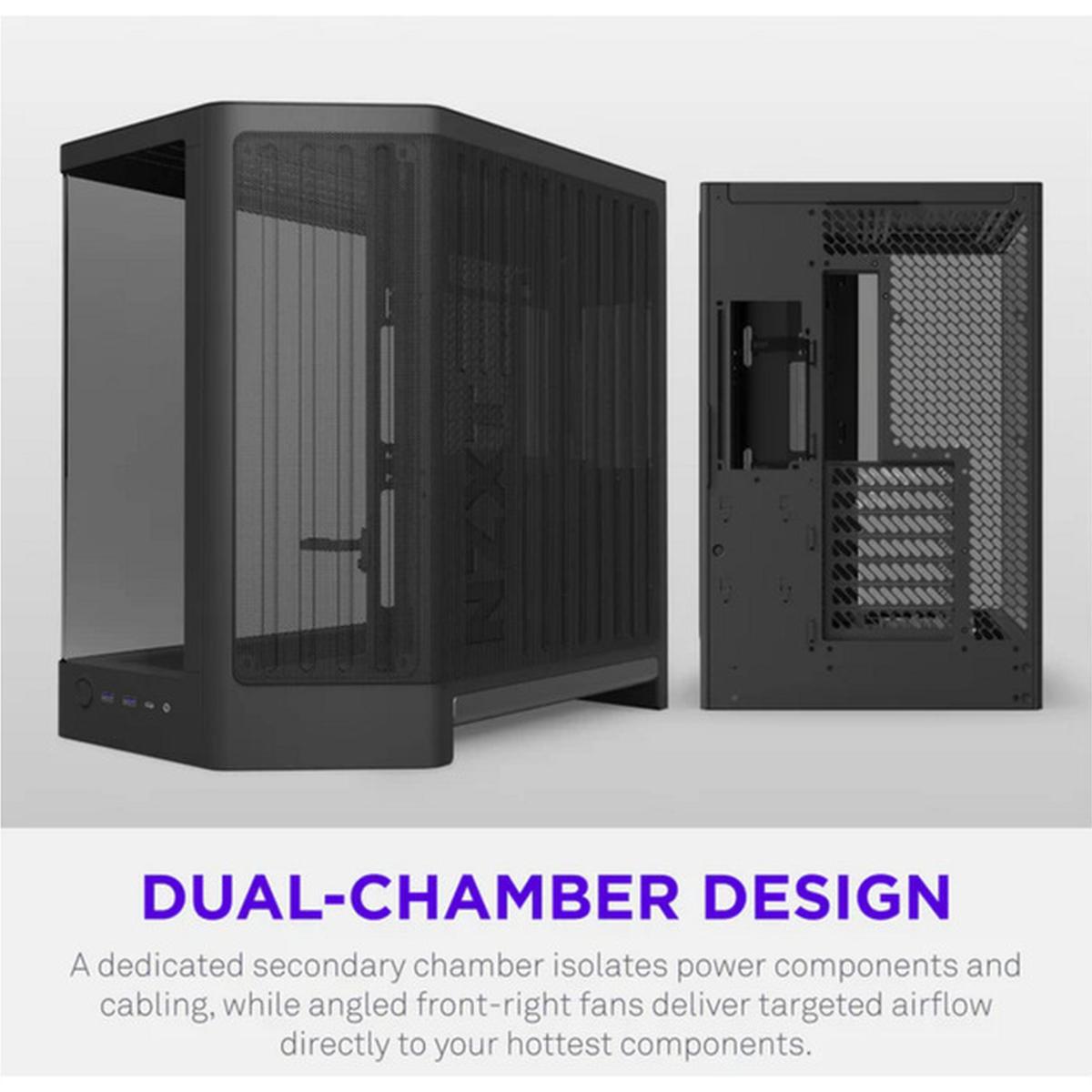 NZXT H6 RGB+ 2026 Airflow ATX Midi-Tower Gaming-Gehäuse schwarz