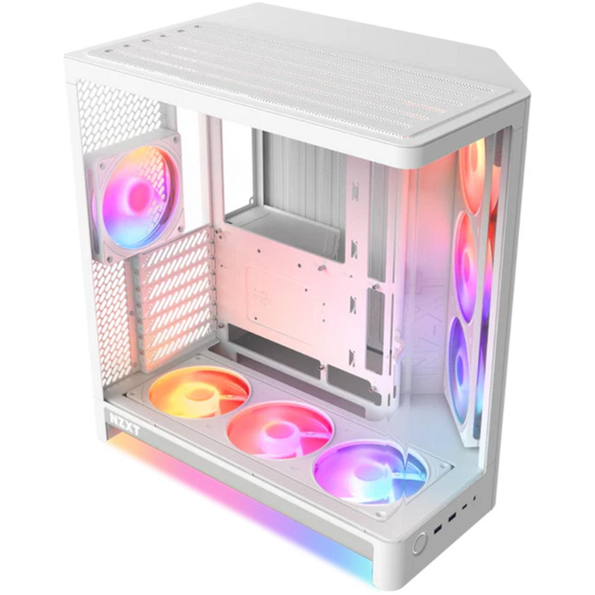 NZXT H6 RGB+ 2026 Airflow ATX Midi-Tower Gaming-Gehäuse weiß