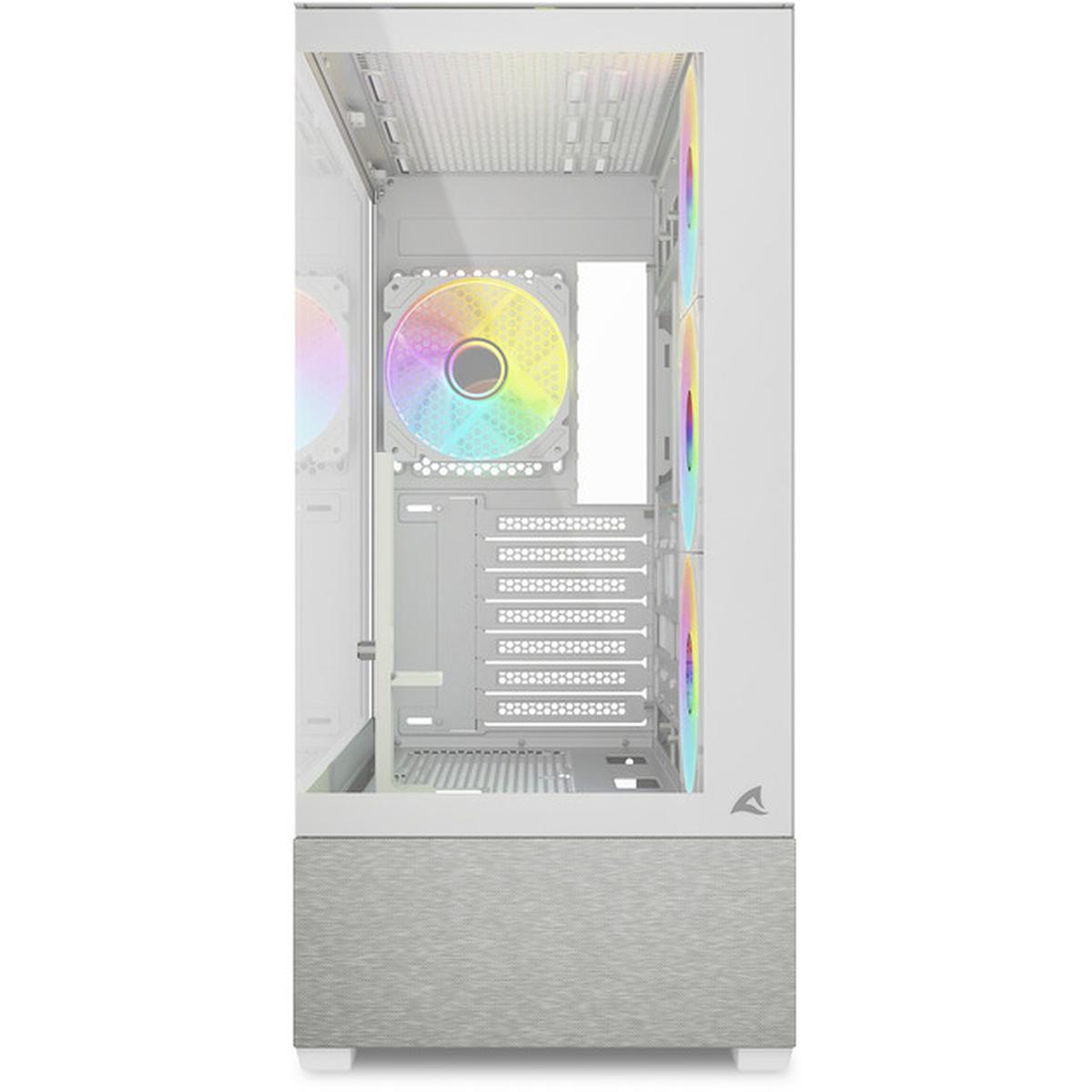 Sharkoon AK7 ATX PC-Gehäuse ARGB weiß