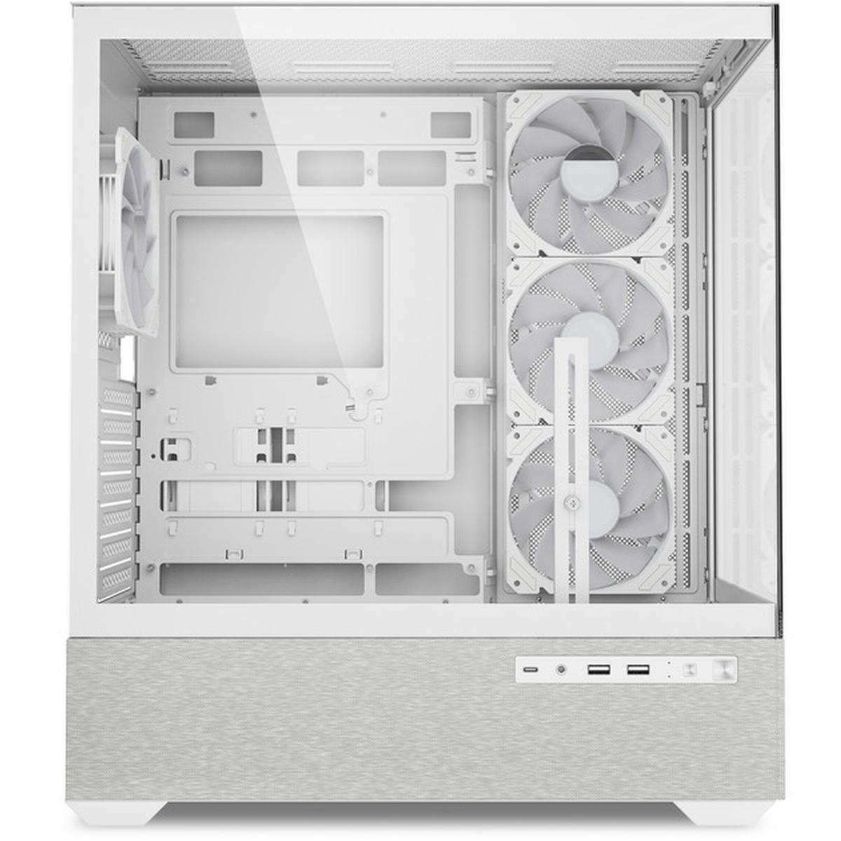 Sharkoon AK7 ATX PC-Gehäuse ARGB weiß