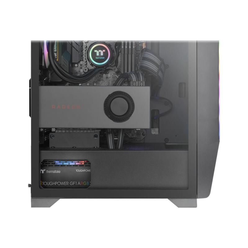 Thermaltake H550 TG ARGB Midi-Tower ATX-PC-Gehäuse schwarz