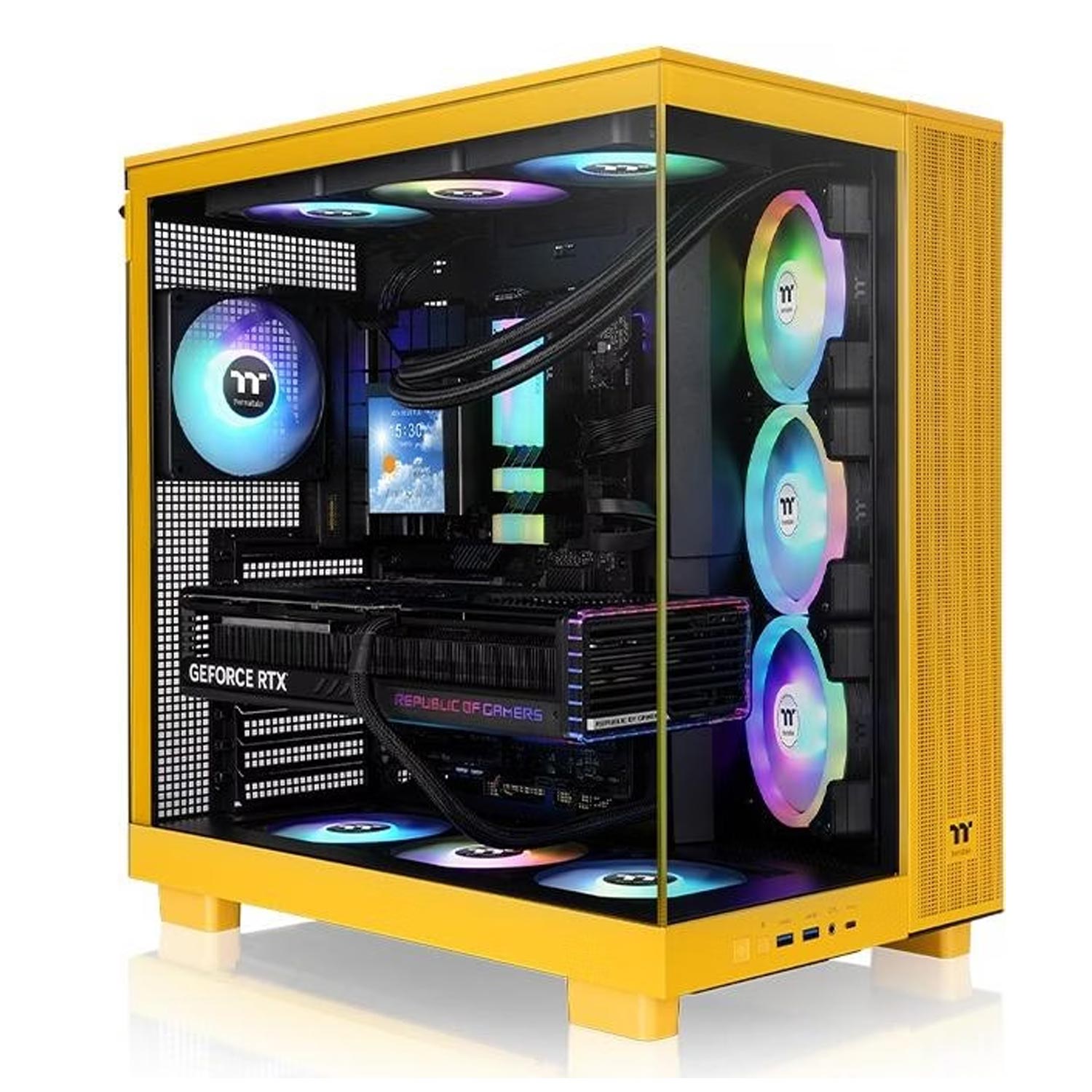 Thermaltake View 380 XL TG ARGB Mid-Tower-Gehäuse bumblebee