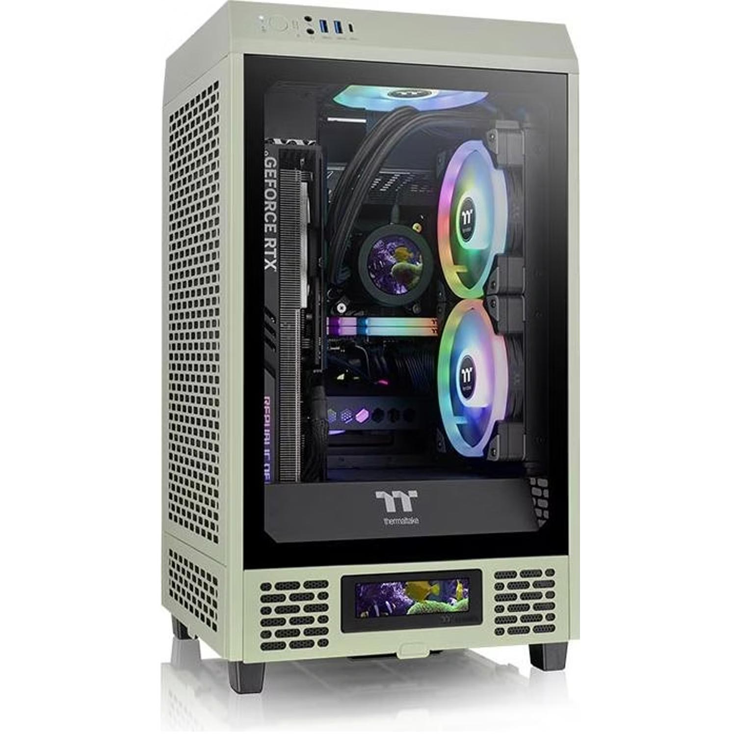 Thermaltake The Tower 200 PC-Gehäuse matcha green