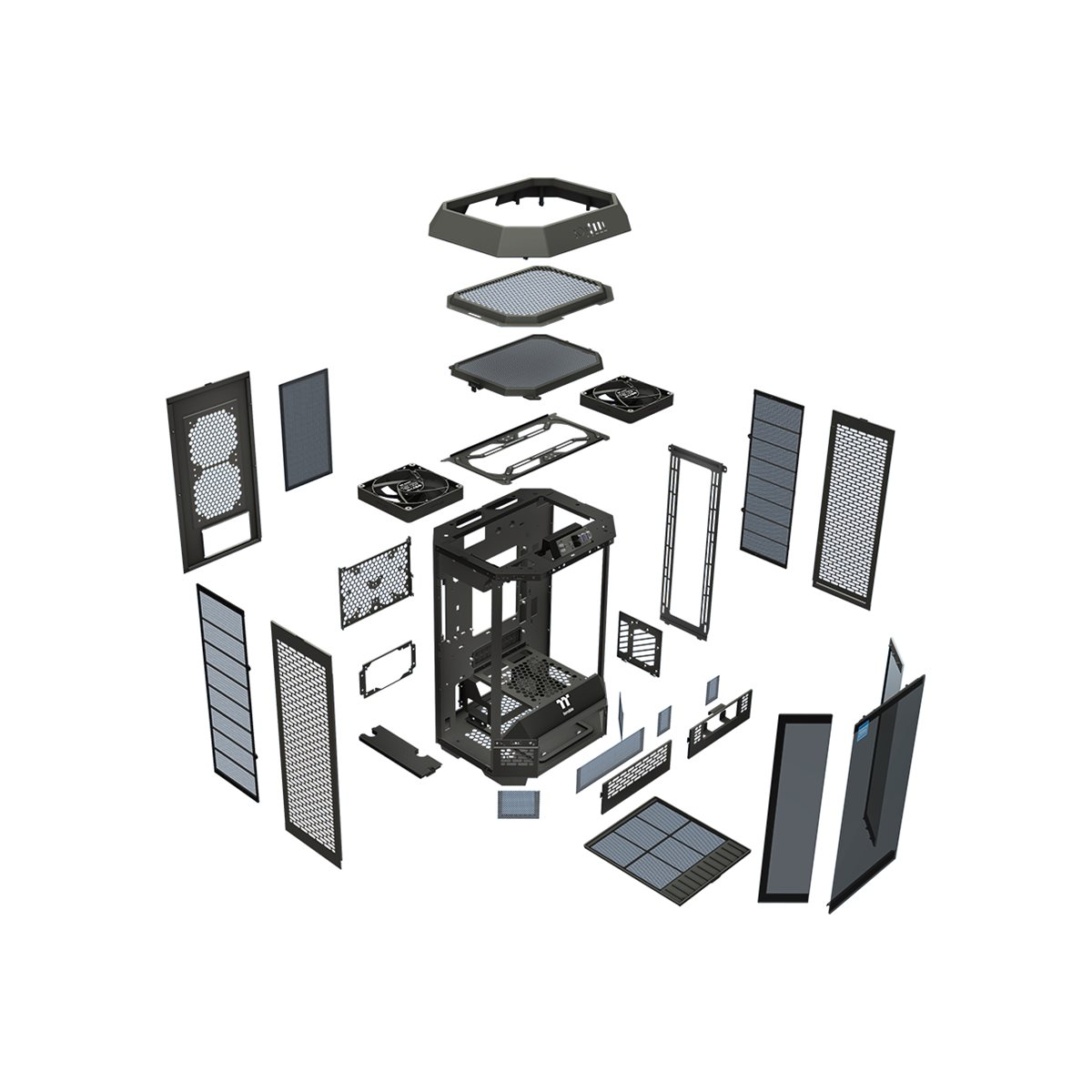 Thermaltake The Tower 300 ARGB Micro-Gehäuse schwarz