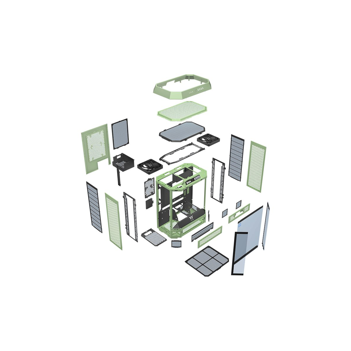 Thermaltake The Tower 600 Mid-Tower-Gehäuse matcha green