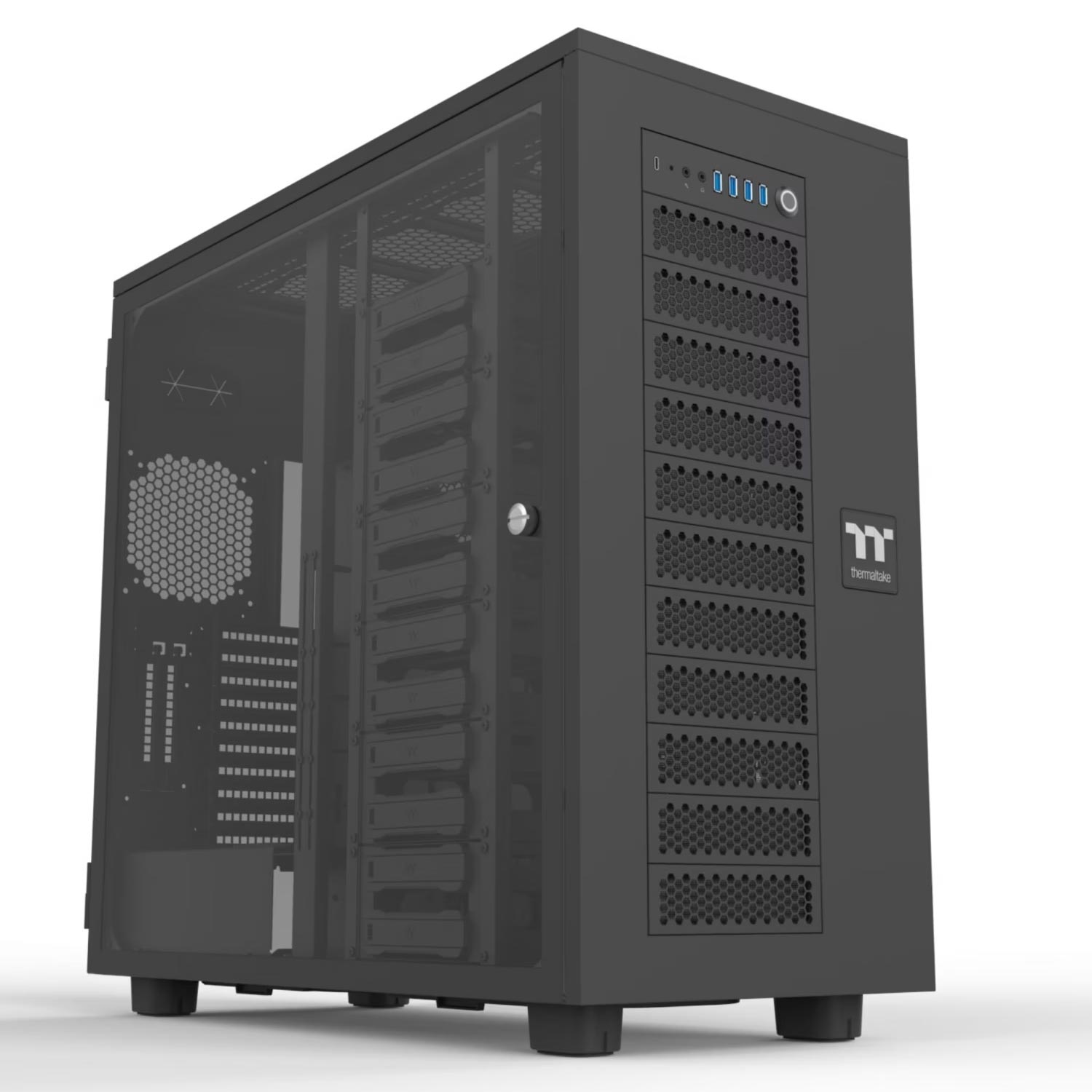 Thermaltake AX700 TG Super Tower PC-Gehäuse schwarz