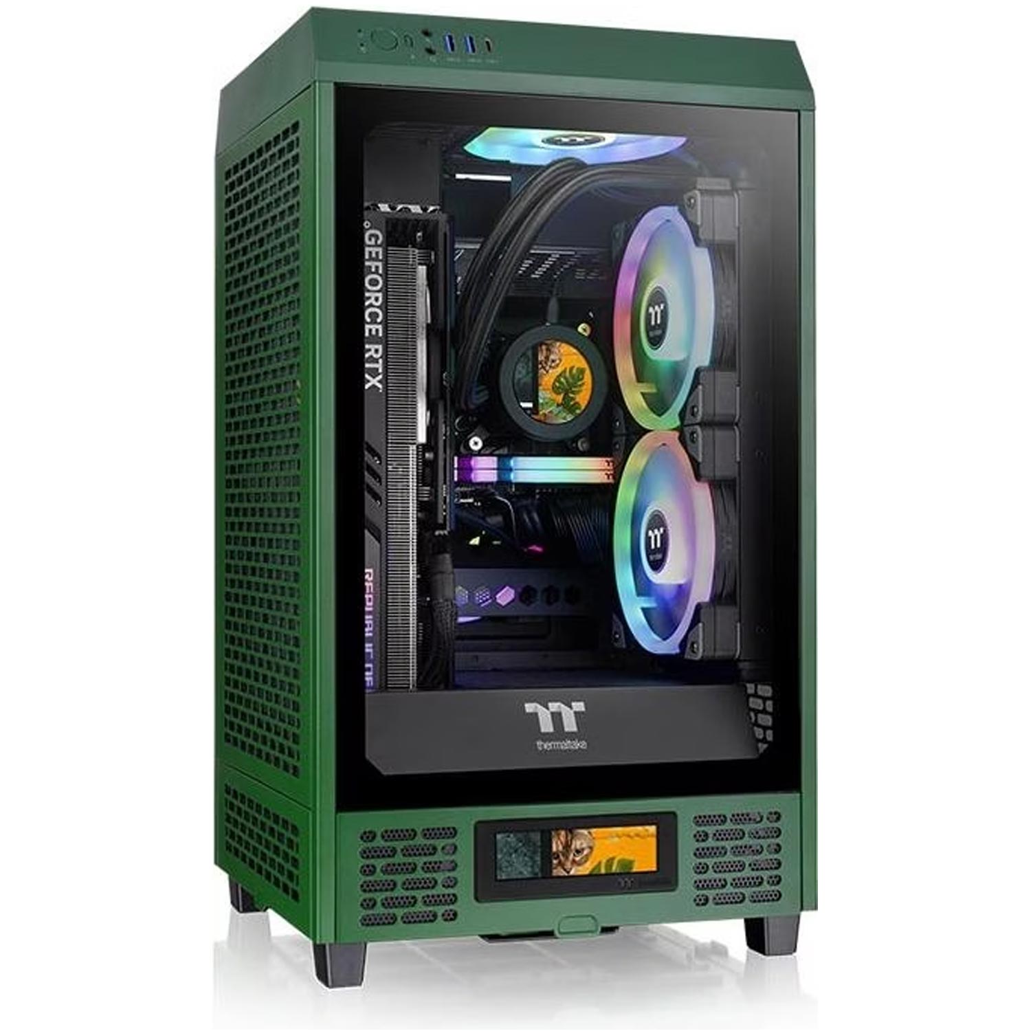 Thermaltake The Tower 200 PC-Gehäuse racing green