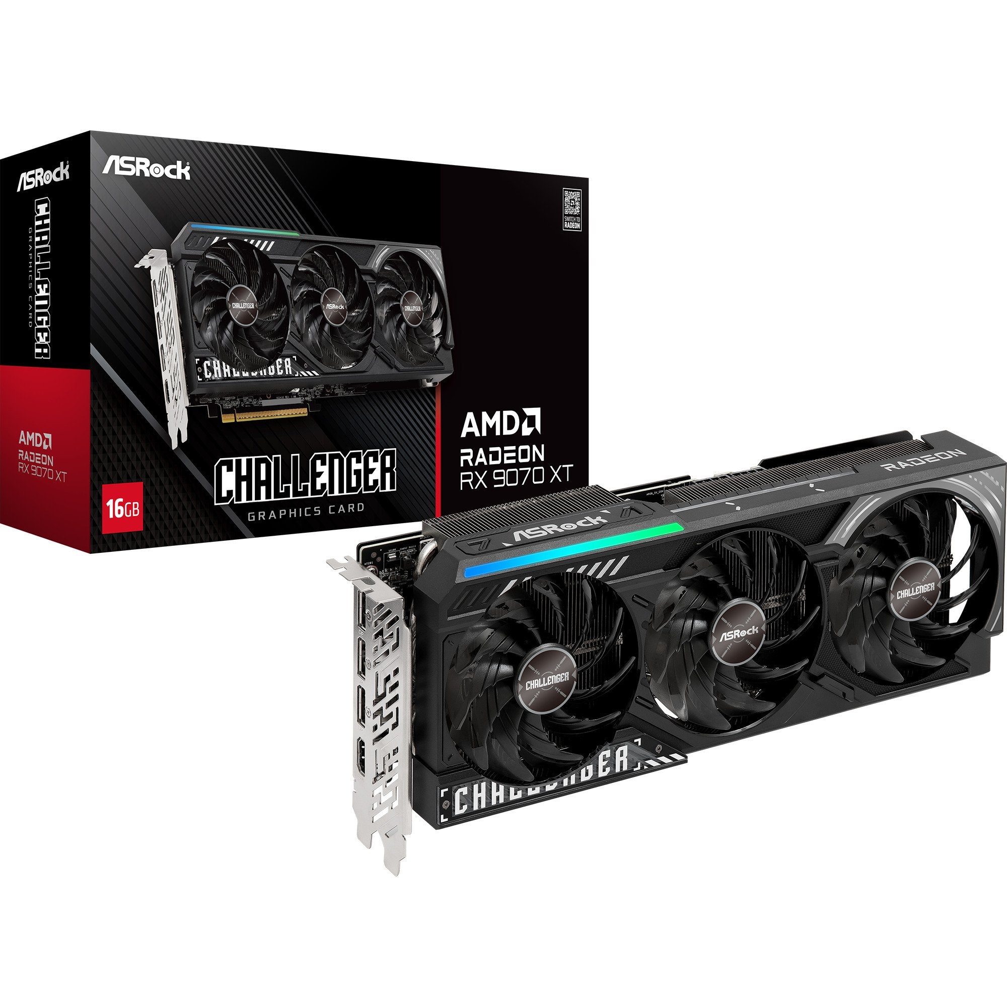 Asrock Radeon RX 9070 XT 16GB Grafikkarte