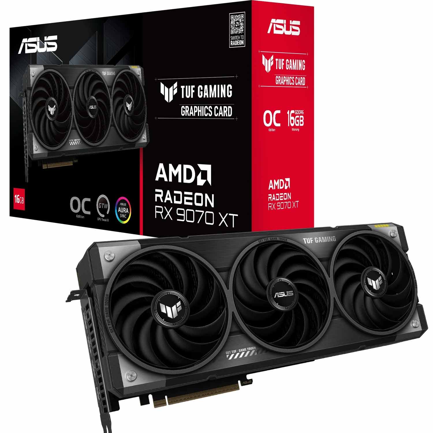 Asus TUF Gaming Radeon RX 9070 XT OC Edition 16GB GDDR6 Grafikkarte