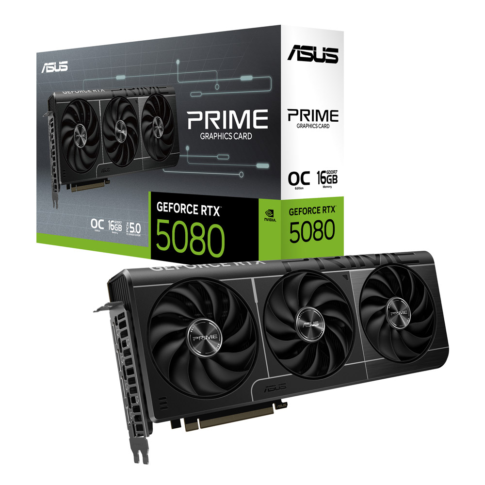 Asus Prime GeForce RTX 5080 OC Edition 16GB GDDR7 Grafikkarte