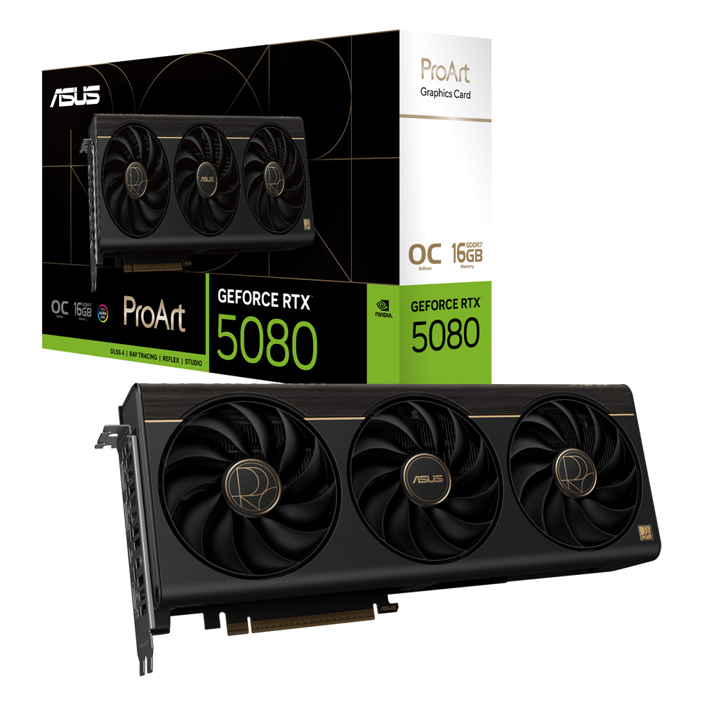 Asus ProArt GeForce RTX 5080 OC Edition 16GB GDDR7 Grafikkarte