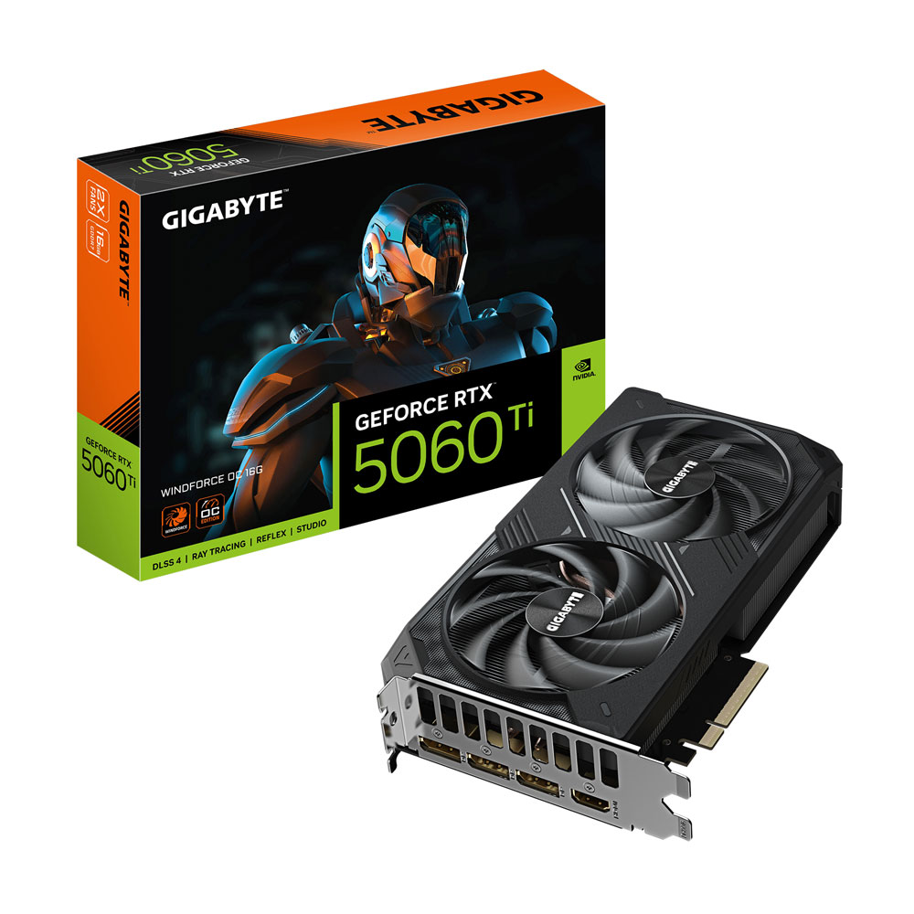 Gigabyte GeForce RTX 5060 Ti WINDFORCE OC 16G GDDR7 Grafikkarte
