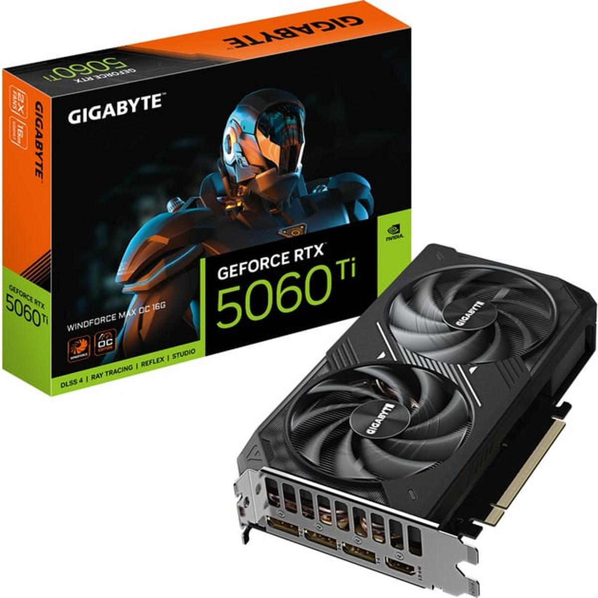 Gigabyte GeForce RTX 5060 Ti WINDFORCE MAX OC 16GB Grafikkarte