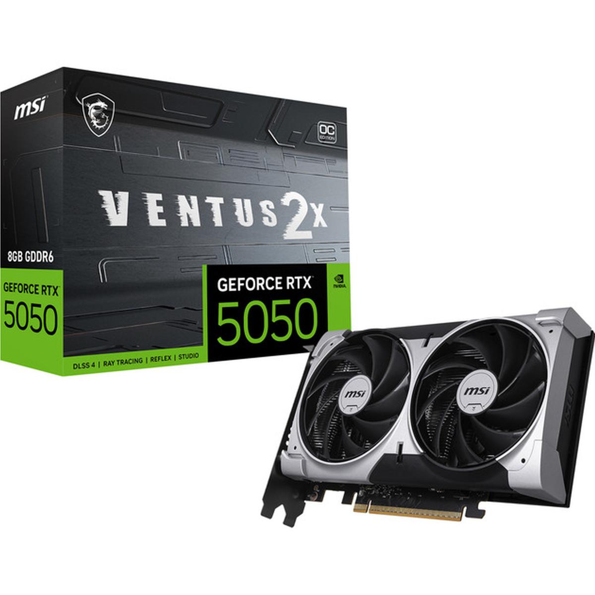 MSI GeForce RTX 5050 8G Ventus 2X OC Grafikkarte 8GB